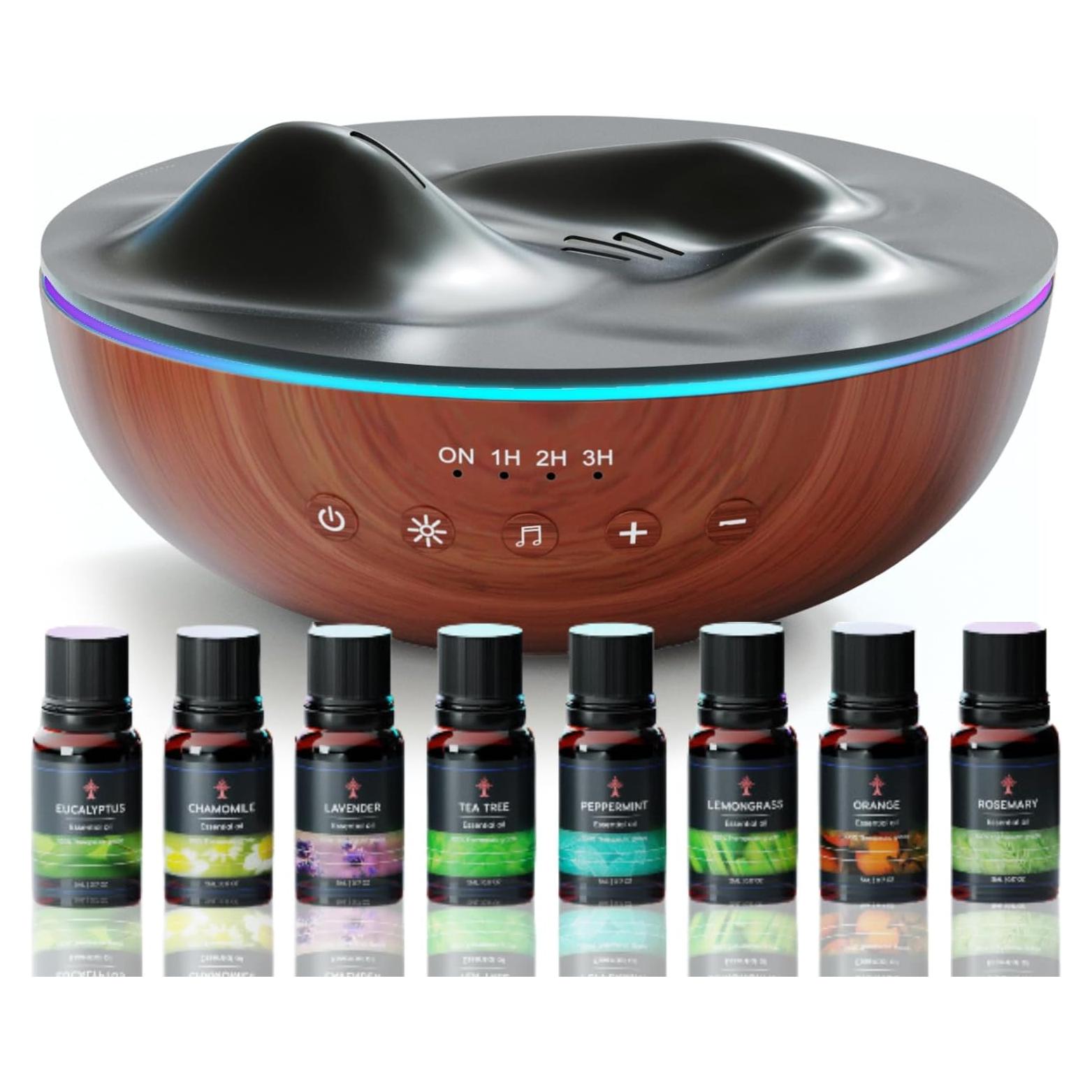 Difusor de Aceite Esencial Gratía Naturals 500ml con Sonidos