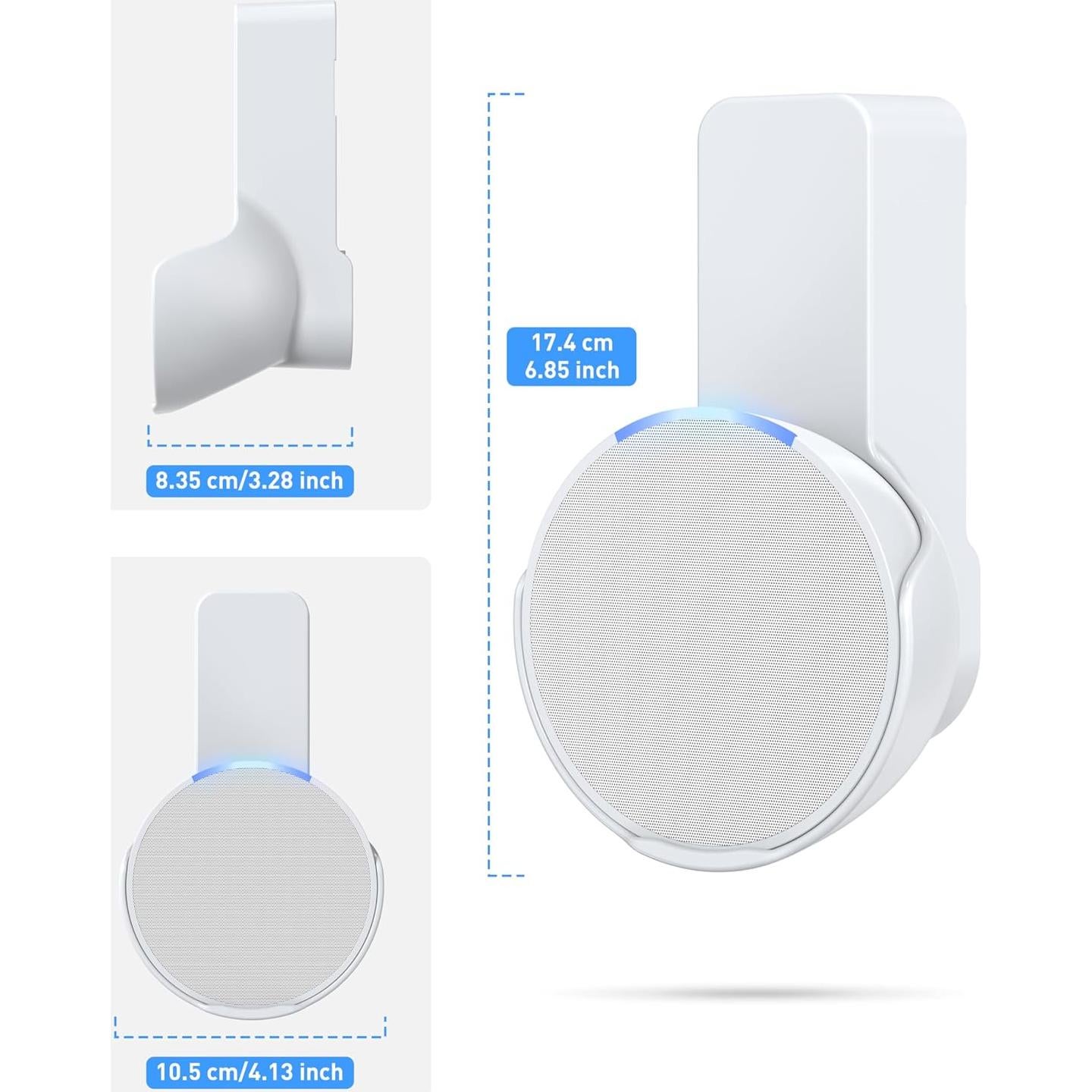 Soporte de Pared Maxonar para Echo Pop - Blanco, Sin Taladros