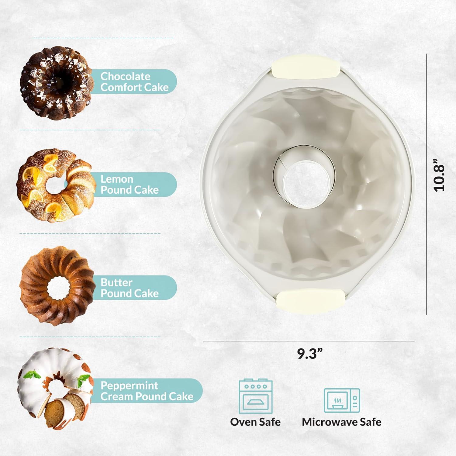 Molde para Pastel Bundt Cerámica Boxiki Kitchen 22.9x27.9 cm