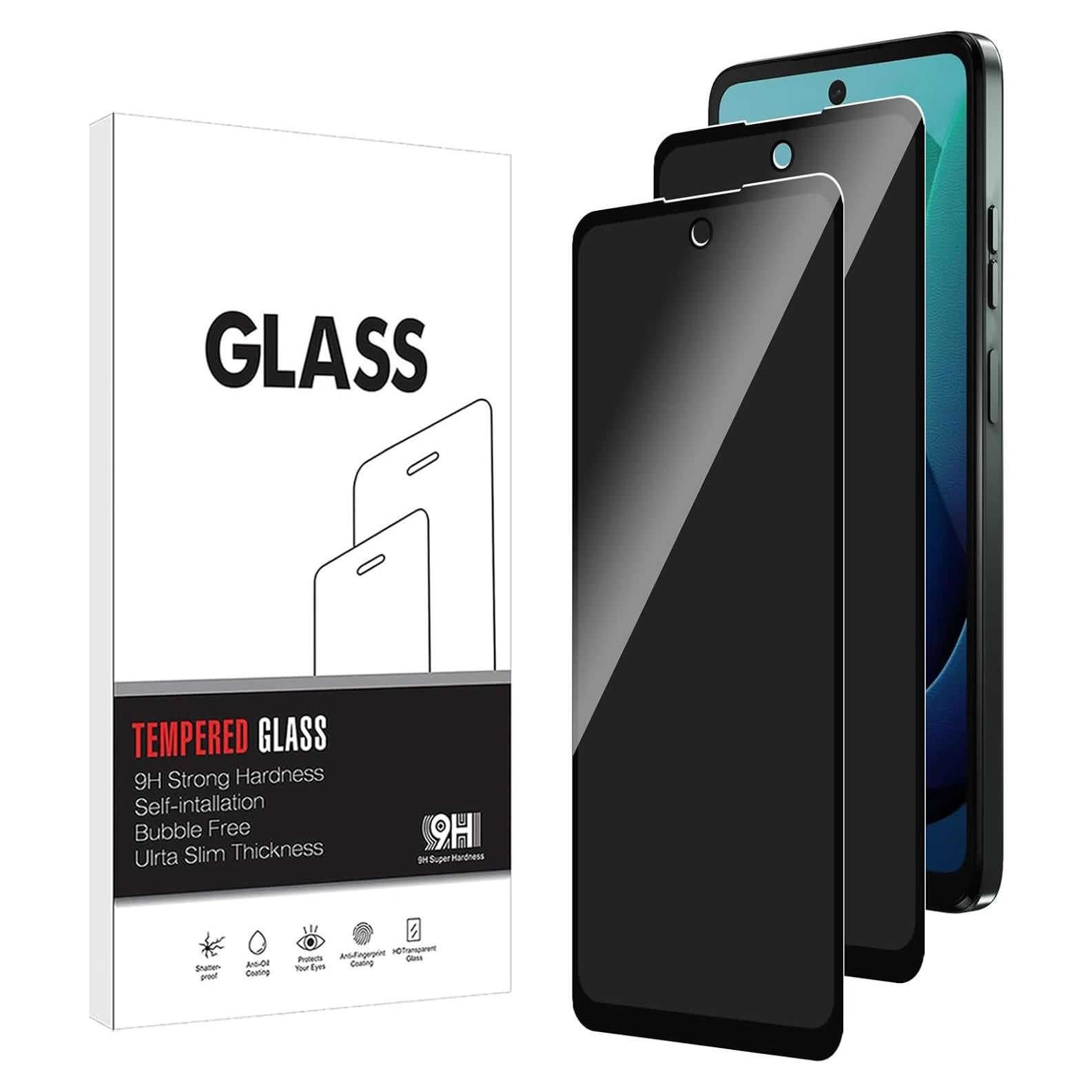 Protector de Pantalla Privado OWMGTS para Moto G 5G 2024 - 2 Pcs