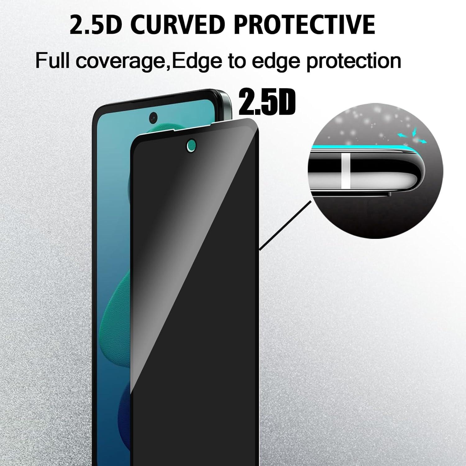 Protector de Pantalla Privado OWMGTS para Moto G 5G 2024 - 2 Pcs