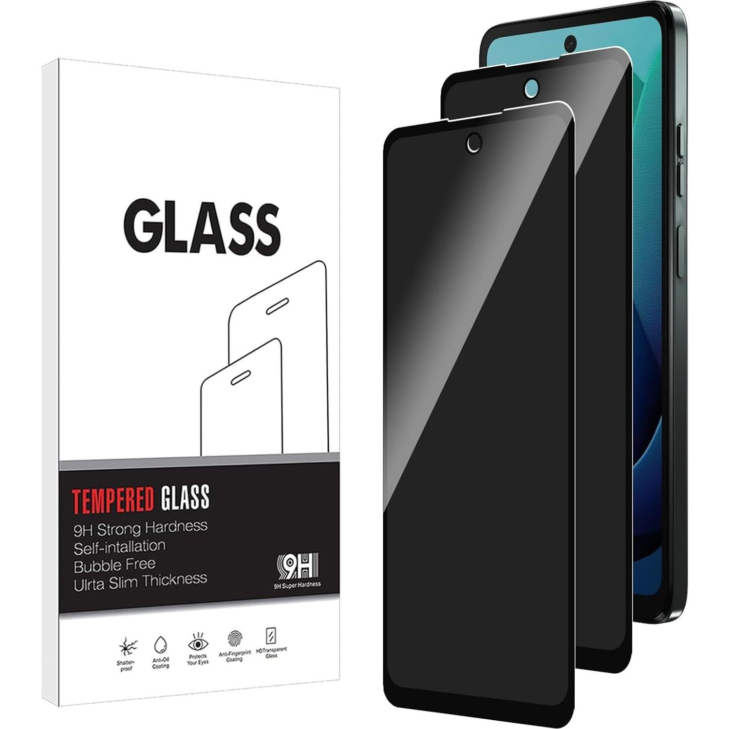 Protector de Pantalla Privado OWMGTS para Moto G 5G 2024 - 2 Pcs