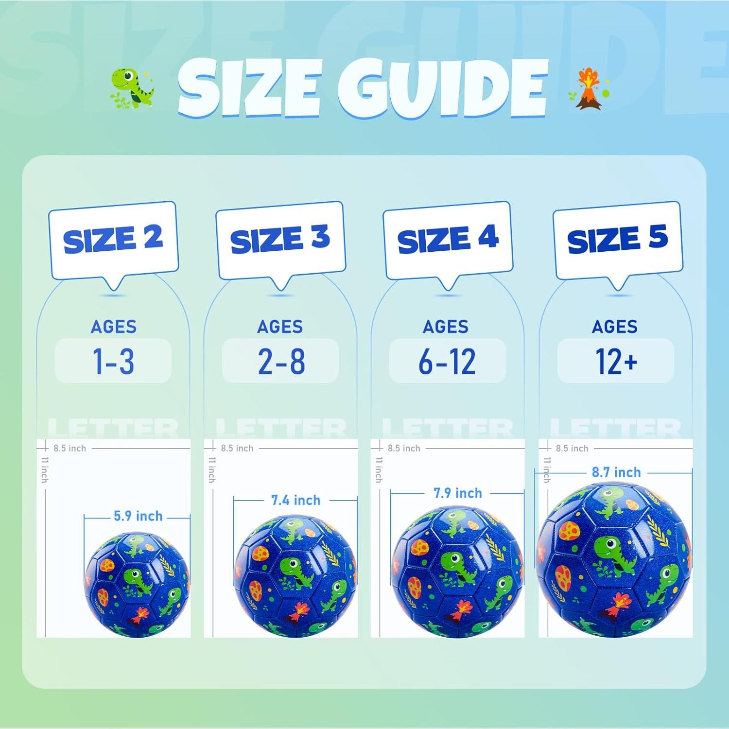 Pelota de Fútbol INPODAK Tamaño 2 Azul para Niños