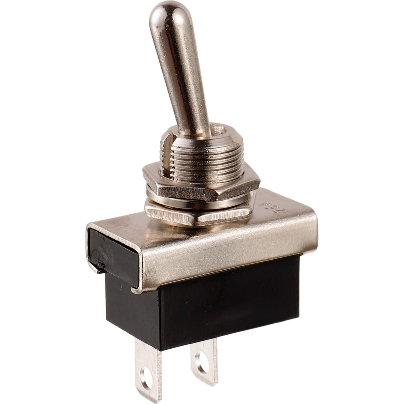 Interruptor de palanca BOJACK SPST 12V 10A con tapa impermeable - Paquete de 2