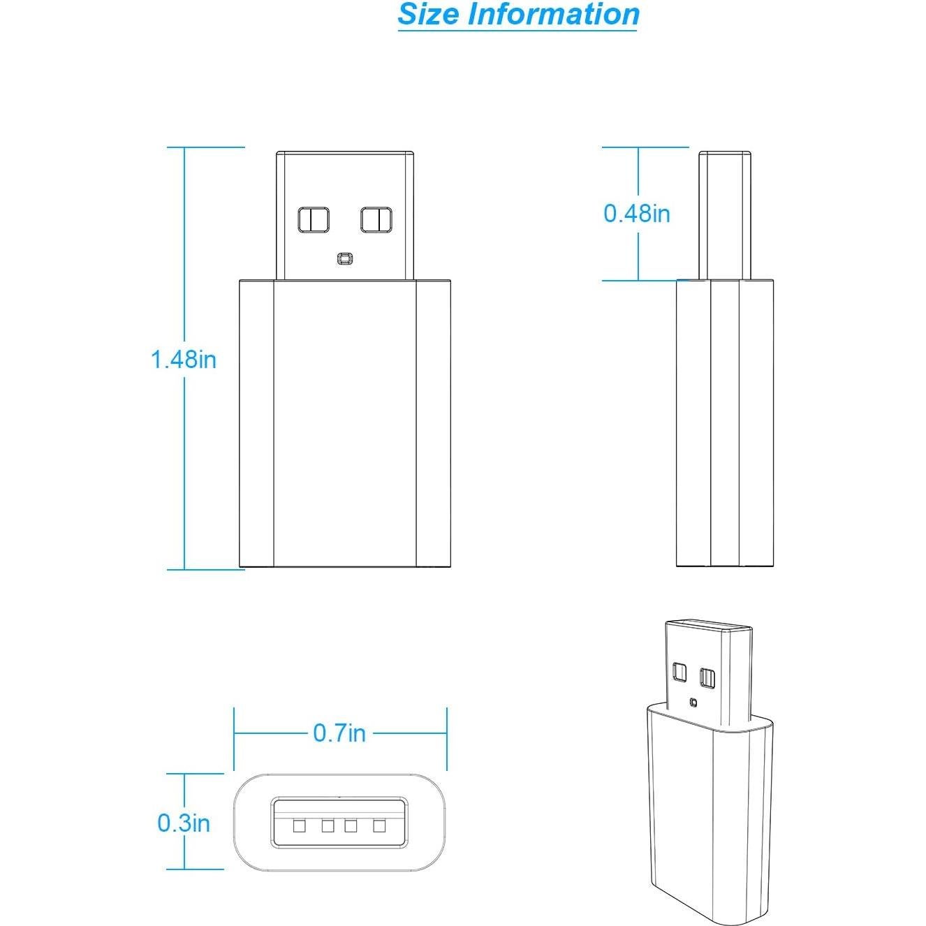 Adaptador USB a USB-C LMUBOY para Apple MagSafe y iPhone
