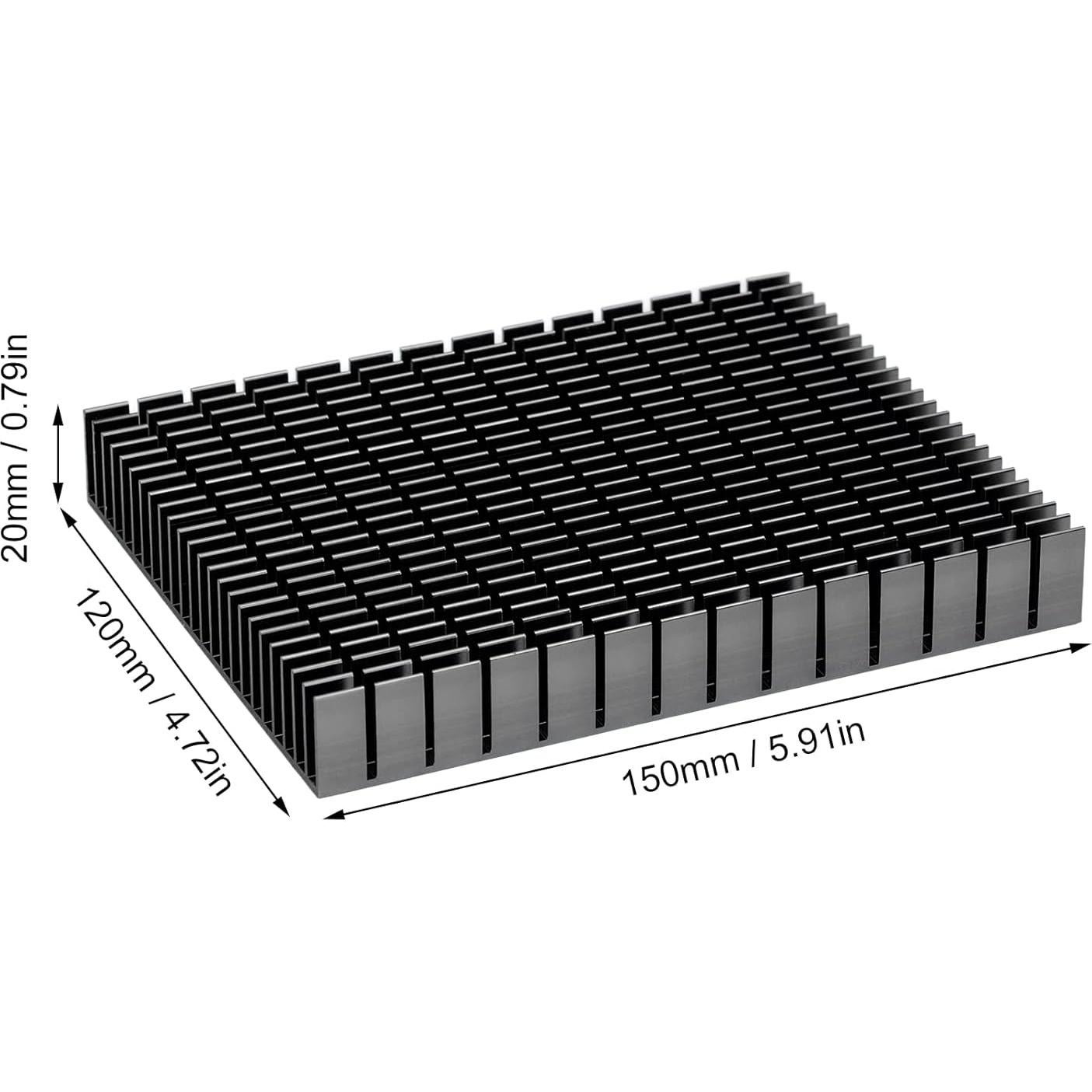 Radiador de Aletas Aluminio LiebeWH 15x12x2cm para PCB
