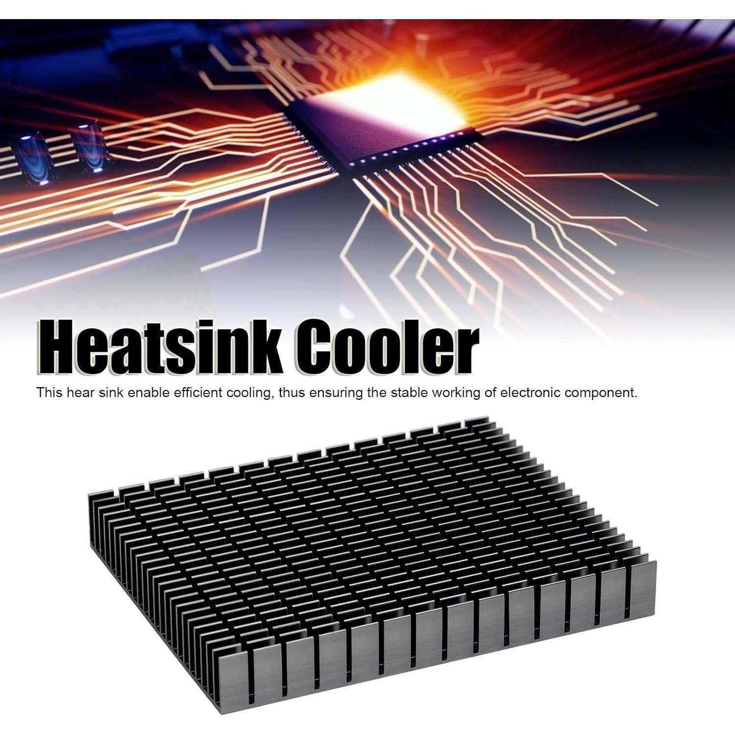 Radiador de Aletas Aluminio LiebeWH 15x12x2cm para PCB