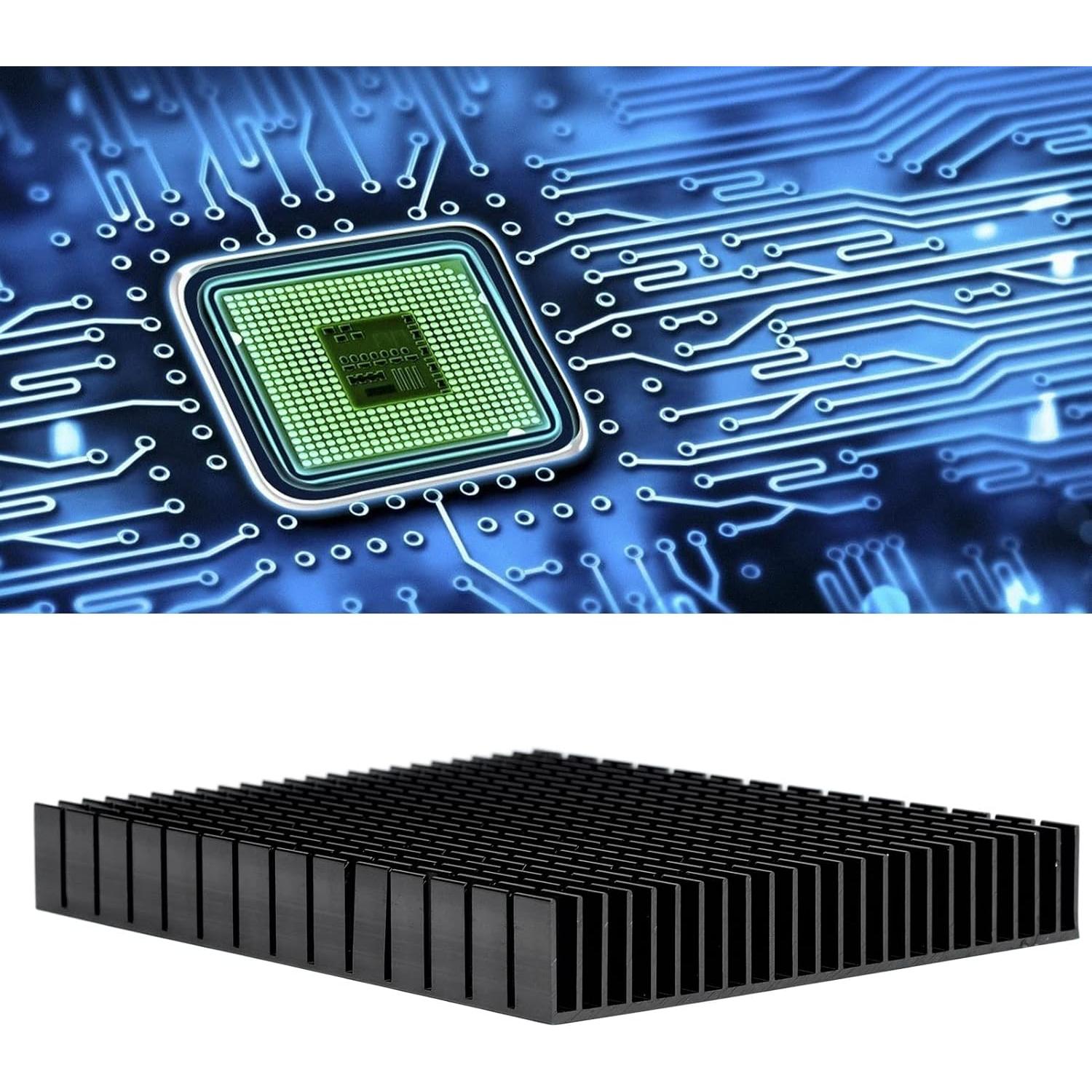 Radiador de Aletas Aluminio LiebeWH 15x12x2cm para PCB