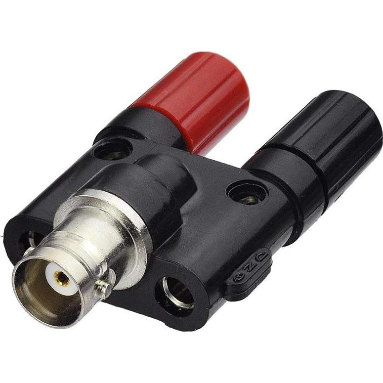 Adaptador BNC Femenino a Doble Jack Banana Femenino MWRF