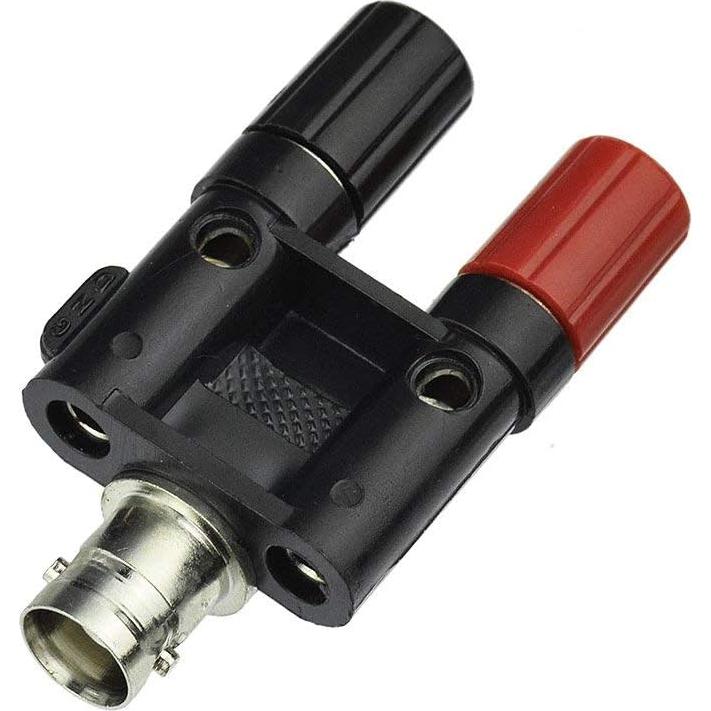 Adaptador BNC Femenino a Doble Jack Banana Femenino MWRF