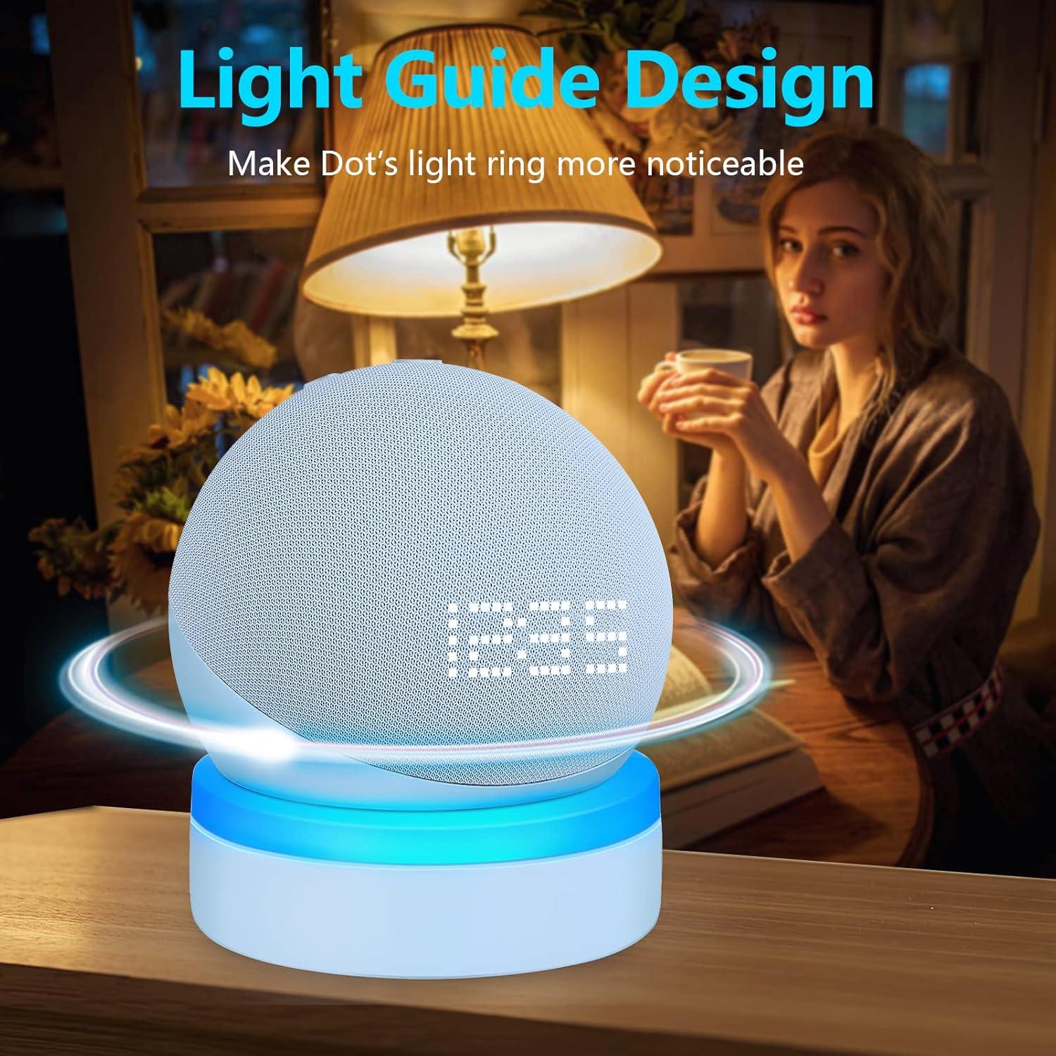 Soporte de Mesa ZUOLACO para Echo Dot 4ta/5ta Gen con Luz