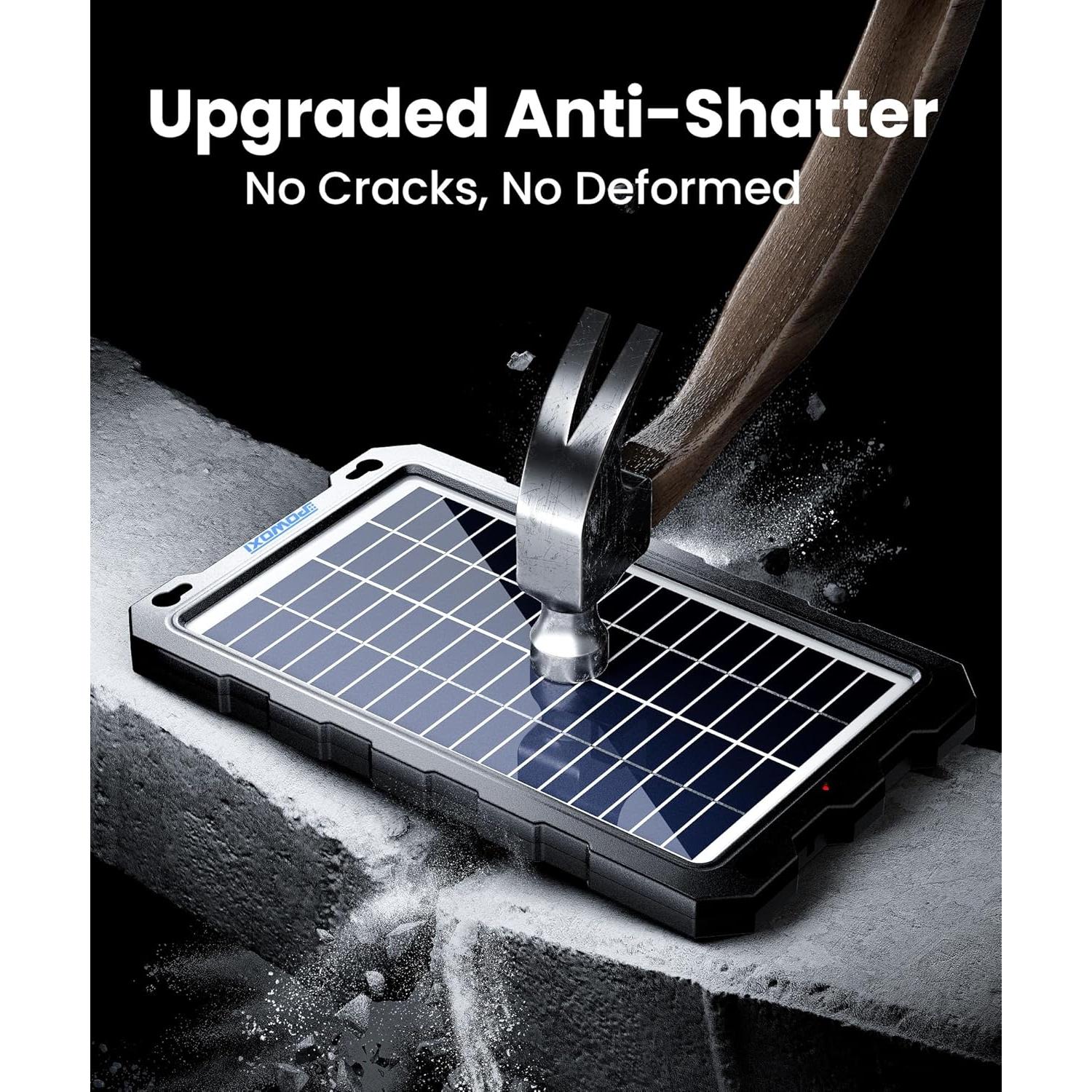 Cargador Solar POWOXI 7.5W 12V Impermeable para Baterías