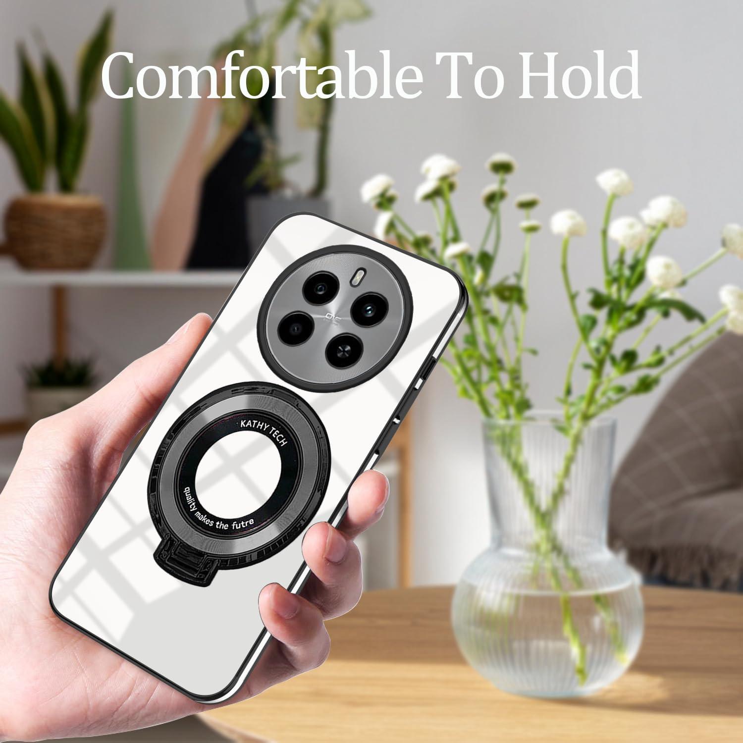 Funda Honor Magic 7 Pro Silicona Negra con Soporte Anillo