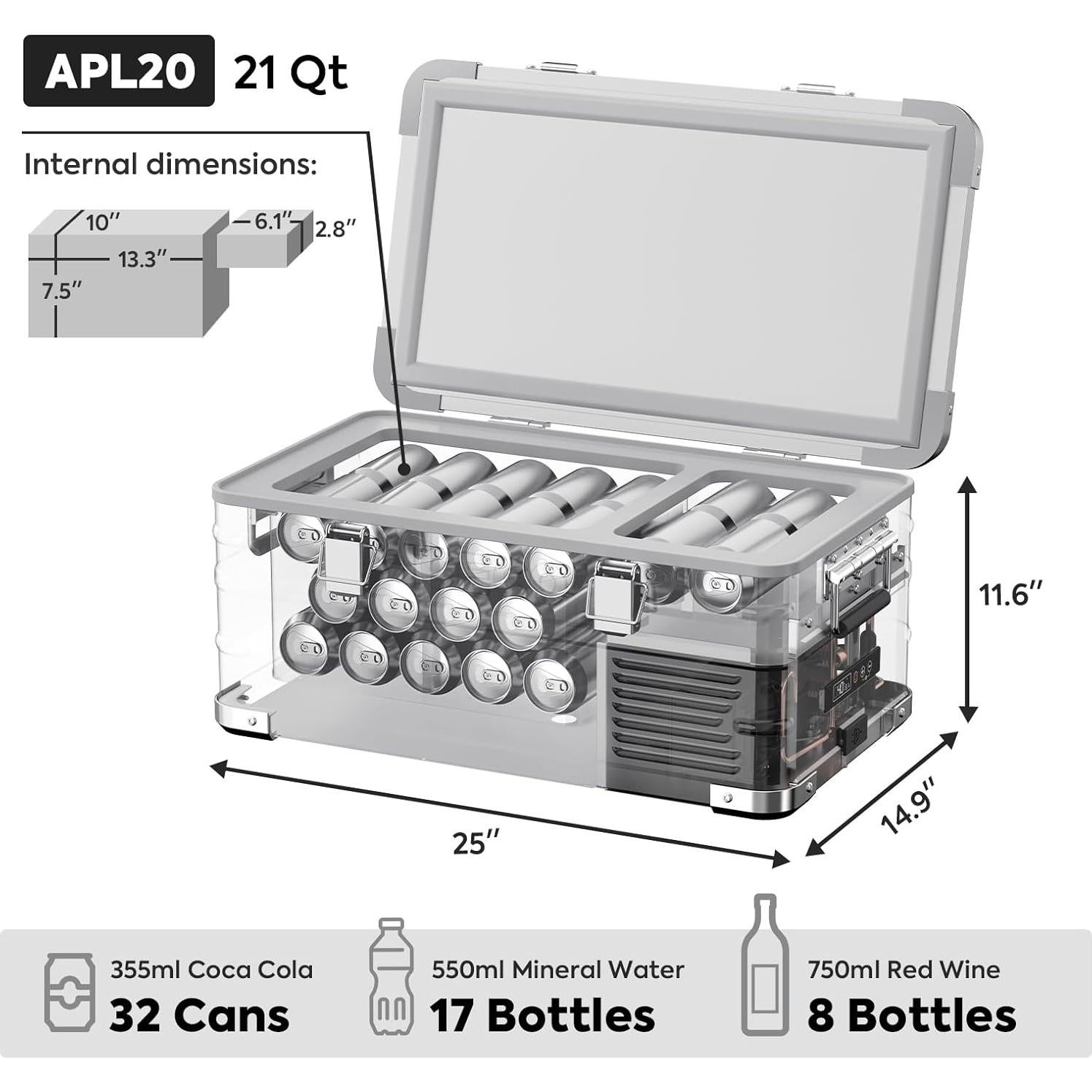 Refrigerador de Coche ICECO APL20 20L 12V Compresor