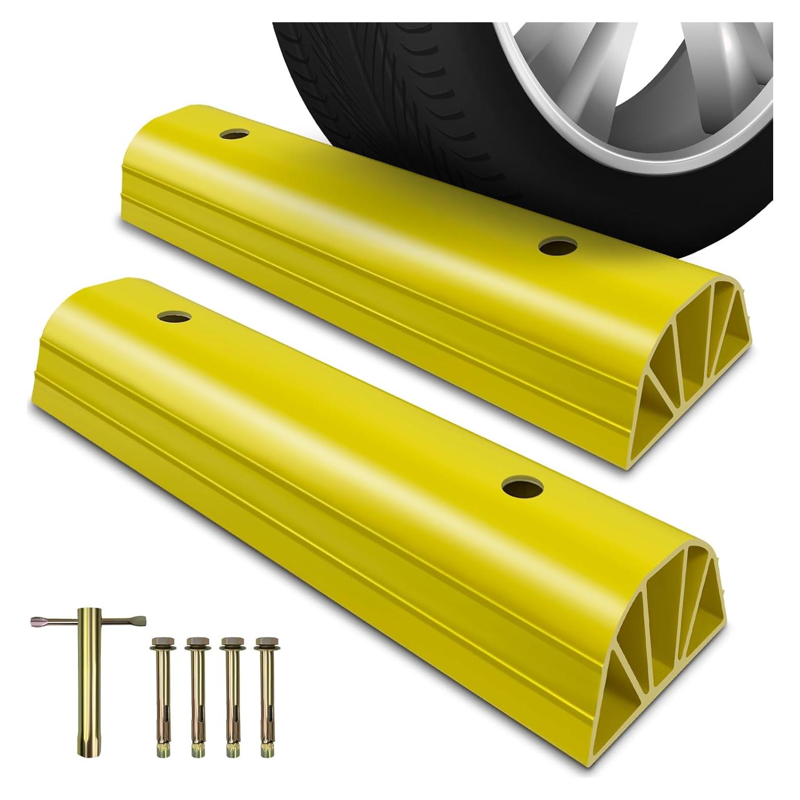 Tope de Estacionamiento ROBLOCK 55.88 cm Amarillo 2 Piezas