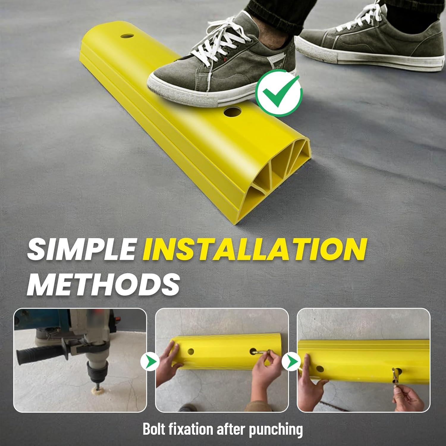 Tope de Estacionamiento ROBLOCK 55.88 cm Amarillo 2 Piezas