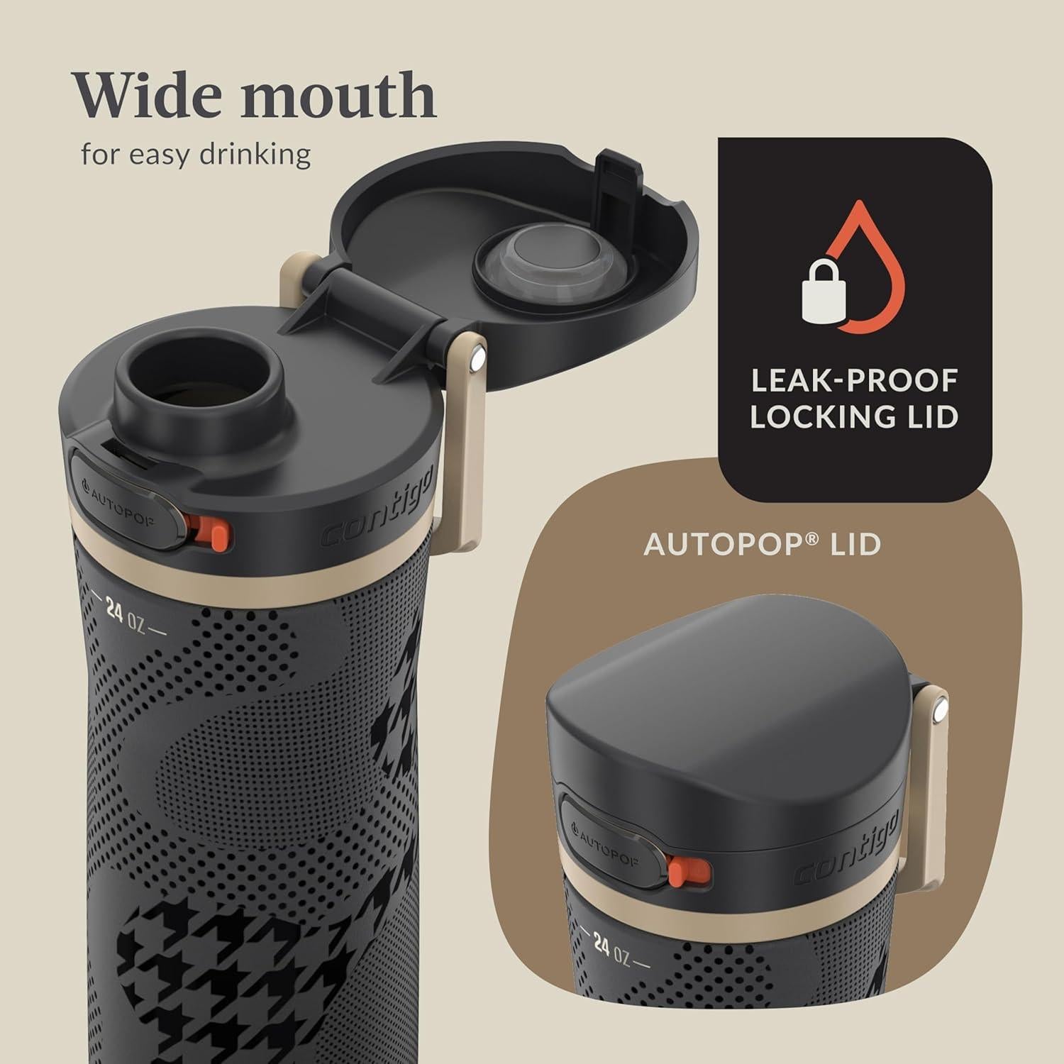 Botella de Agua Contigo Jackson Chill 2.0 710ml Acero Inoxidable