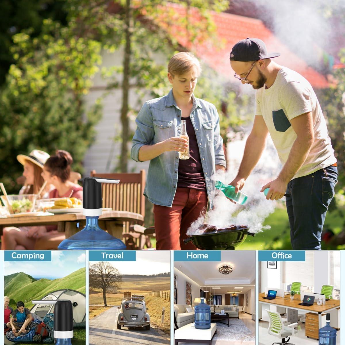 Dispensador de Agua Eléctrico Myvision 5 Galones USB - Negro