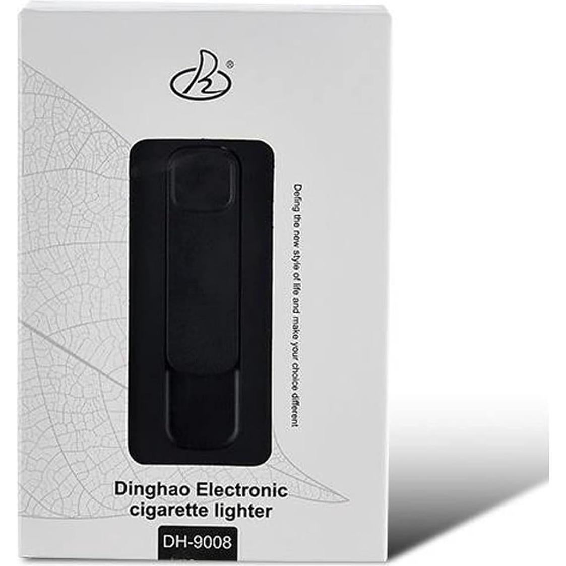 Estuche para Cigarrillos con Encendedor Integrado CKKC Negro