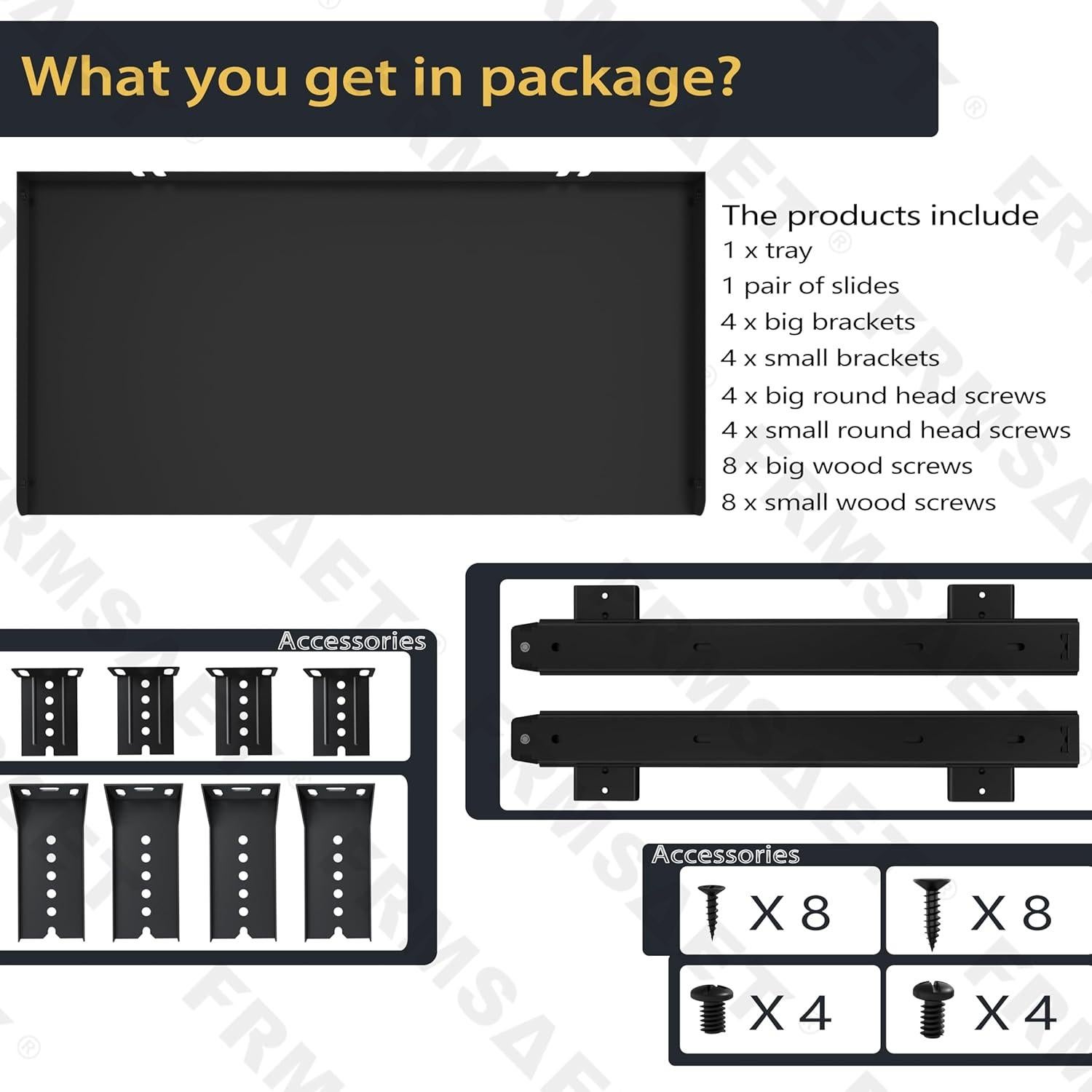 Bandeja para Teclado FRMSAET Metal 73.96x32.77 cm Ajustable