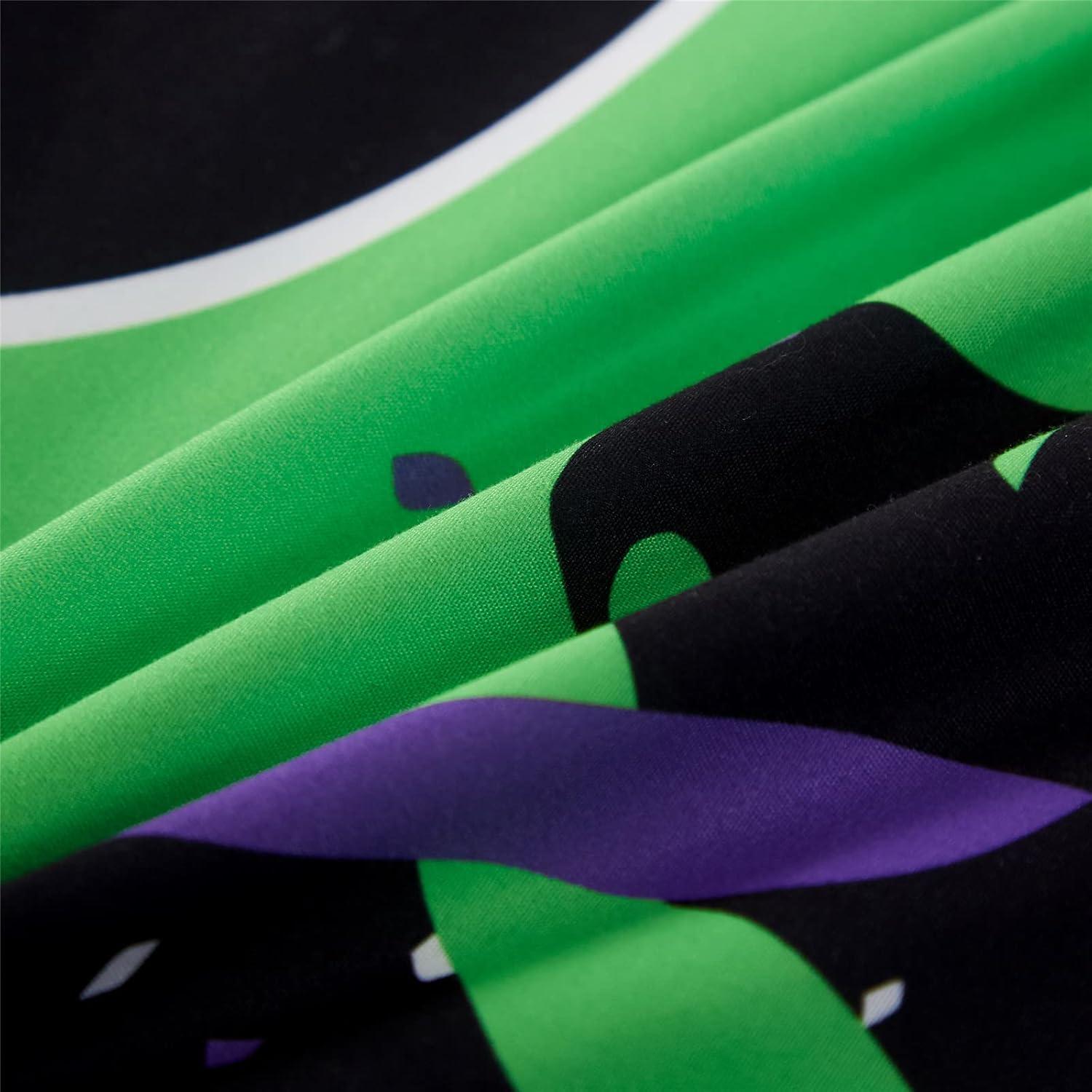 Juego de Ropa de Cama KAKKI Twin 4 Piezas Videojuego 3D Negro