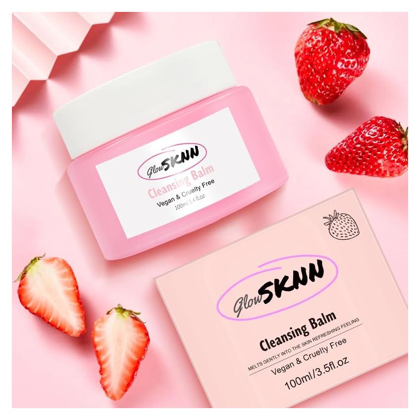Bálsamo Limpiador Desmaquillante Natural GLOWSKNN 100g Fresa