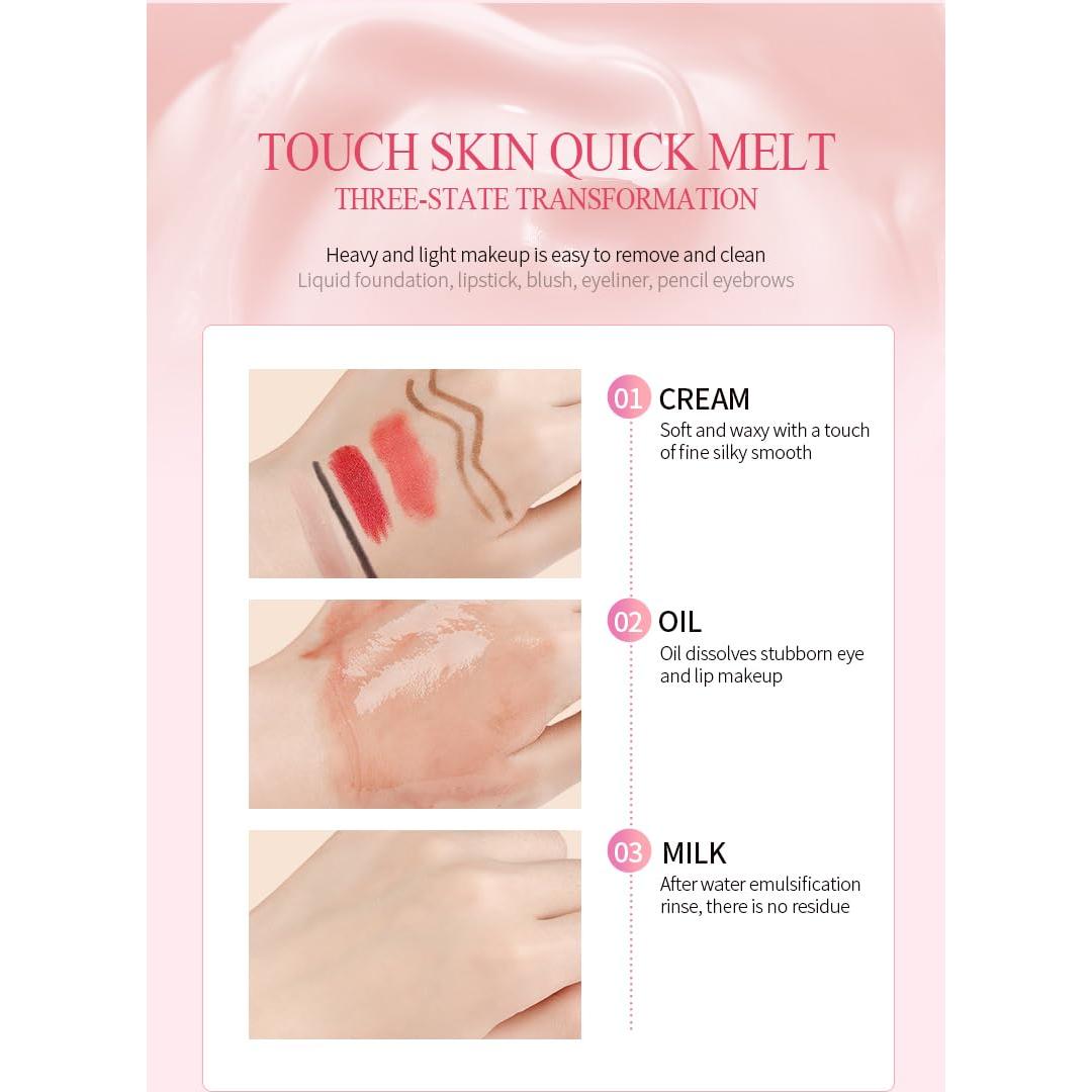 Bálsamo Limpiador Desmaquillante Natural GLOWSKNN 100g Fresa