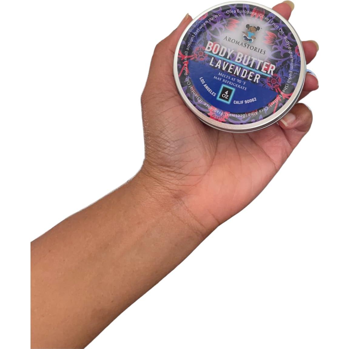 Manteca Corporal de Lavanda Aromastories 113.4g Hidratante Natural