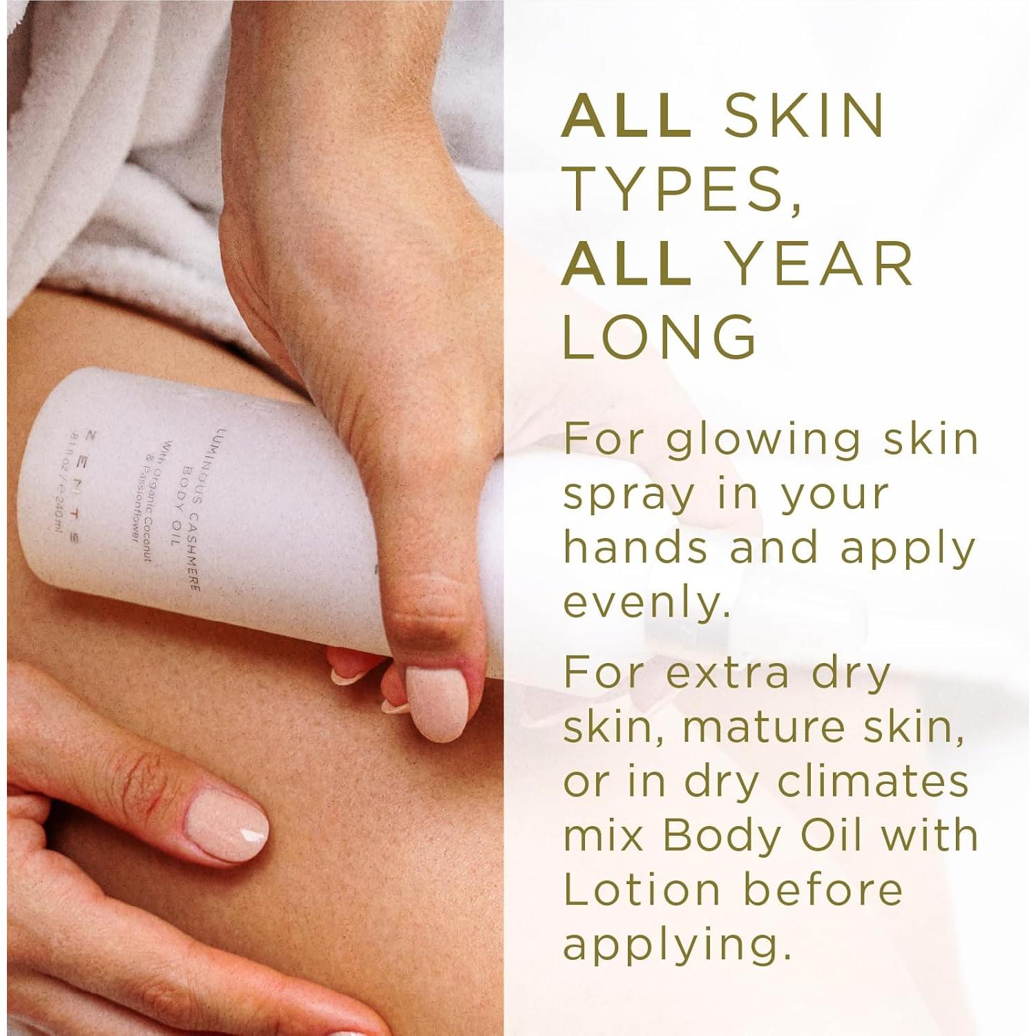 Aceite Corporal Zents Luminous Cashmere 236.6 ml - Hidratante