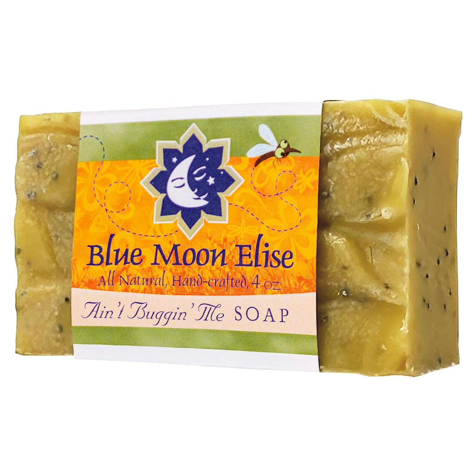 Jabón Natural de Citronela Blue Moon Elise 113g - Hecho a Mano