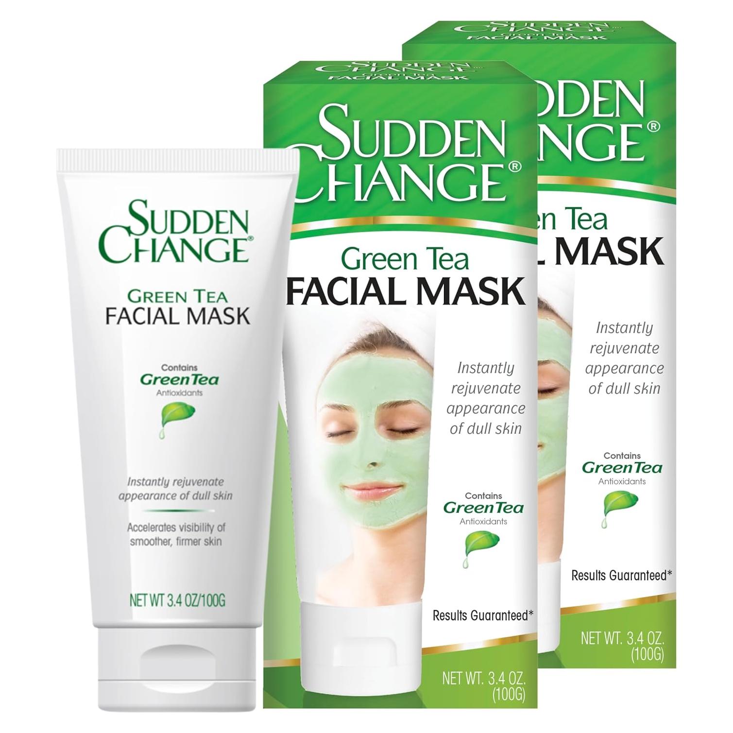 Mascarilla Facial Hidratante de Té Verde Sudden Change 96g
