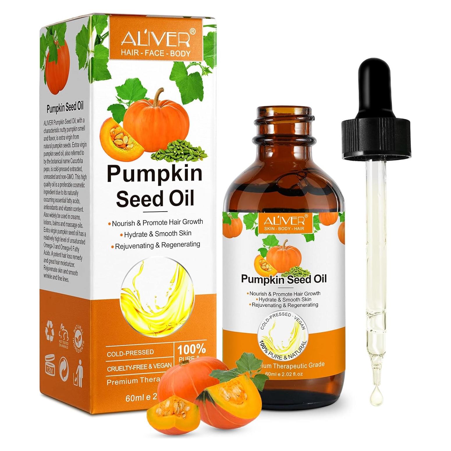 Aceite de Semilla de Calabaza 60 ml JHCS Prensado en Frío