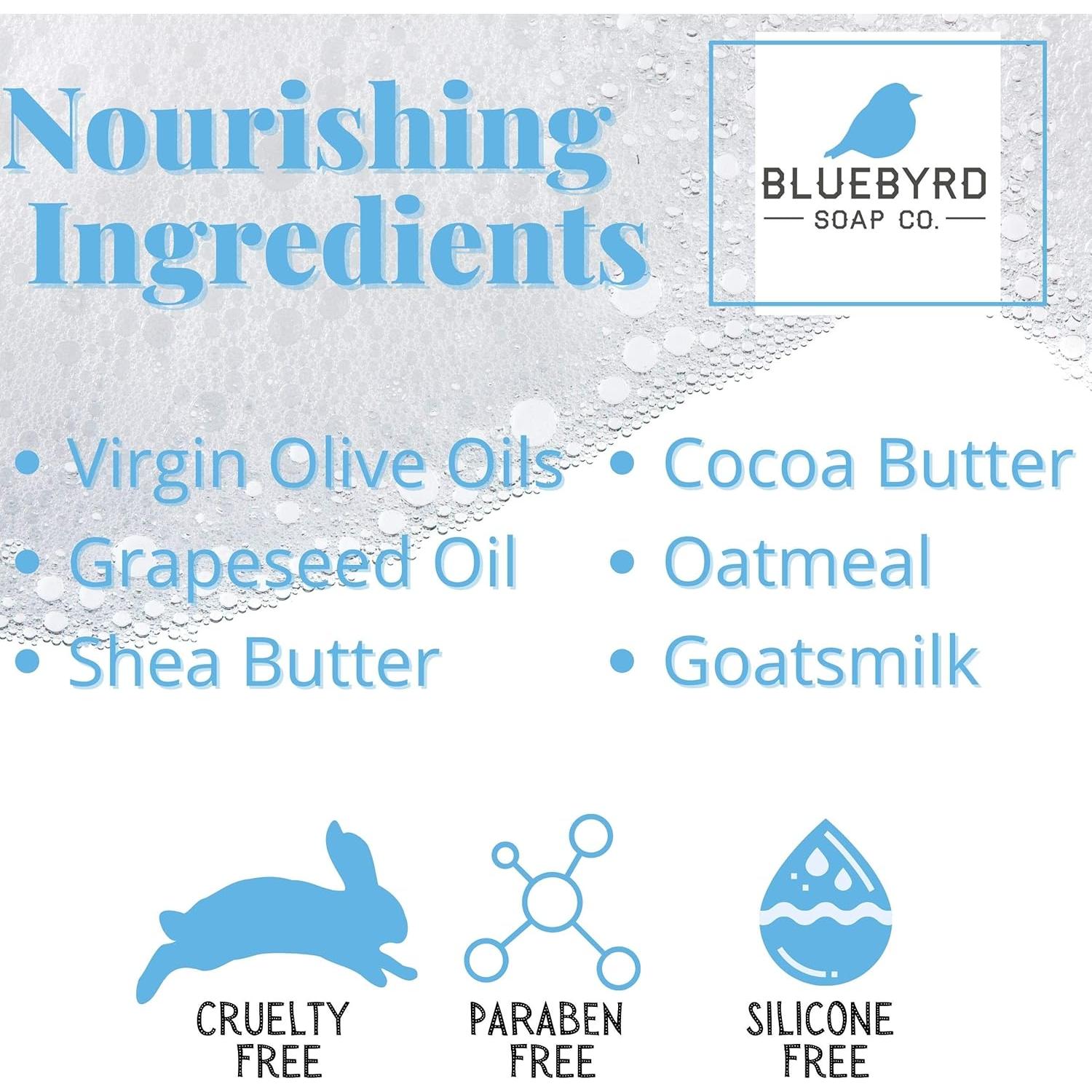 Jabón Exfoliante Vegano Pepino y Menta Bluebyrd 243.8g