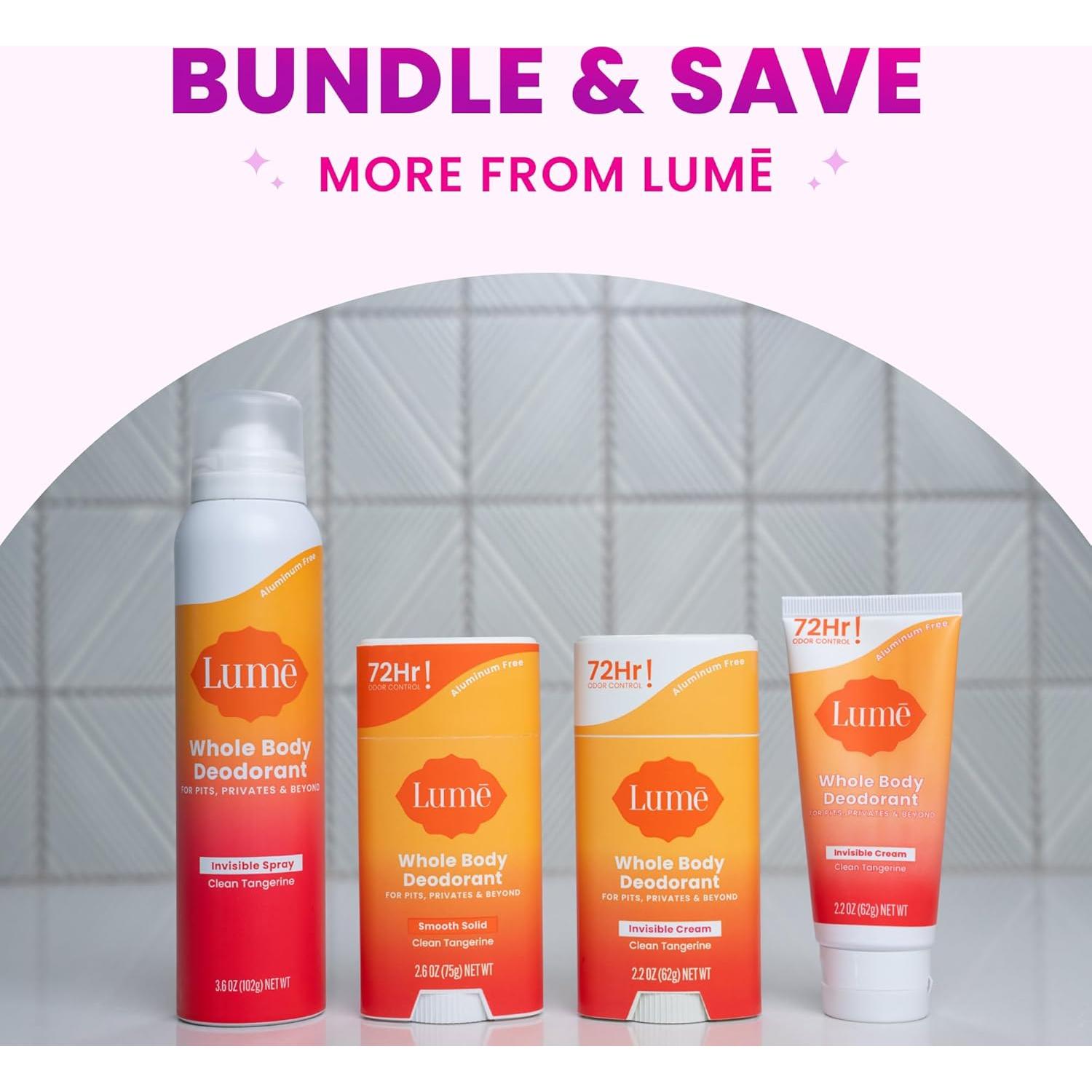 Lume Spray Desodorante Invisible 2 Unidades Mandarina Limpia