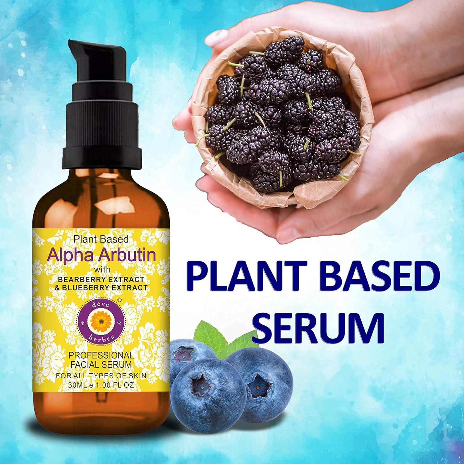 Suero Facial Alfa Arbutina Deve Herbes 30ml + Vitamina E 10ml