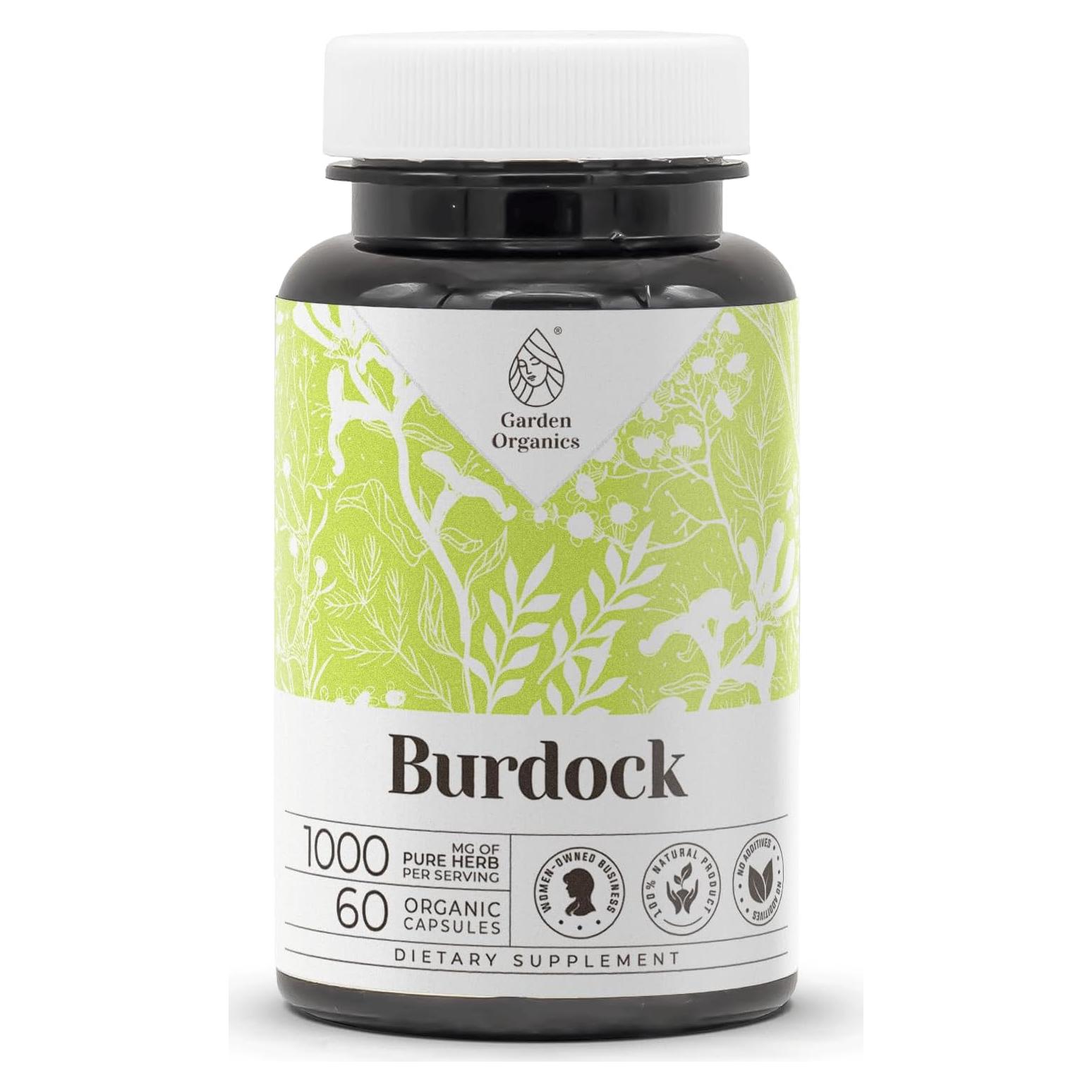 Bardana 60 Cápsulas Garden Organics - Suplemento Herbal Natural