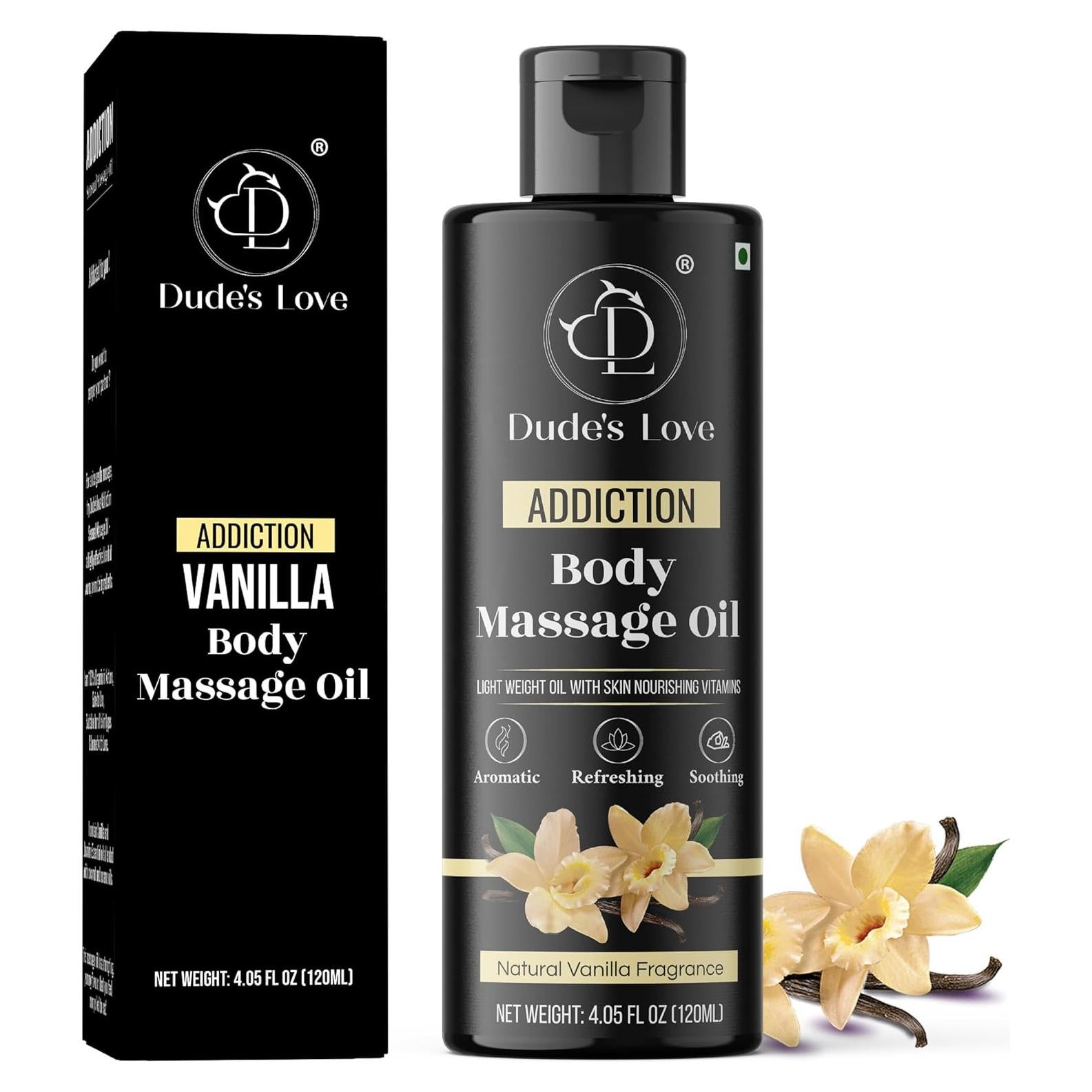 Aceite de Masaje Orgánico Steel City 120 ml Vainilla y Coco