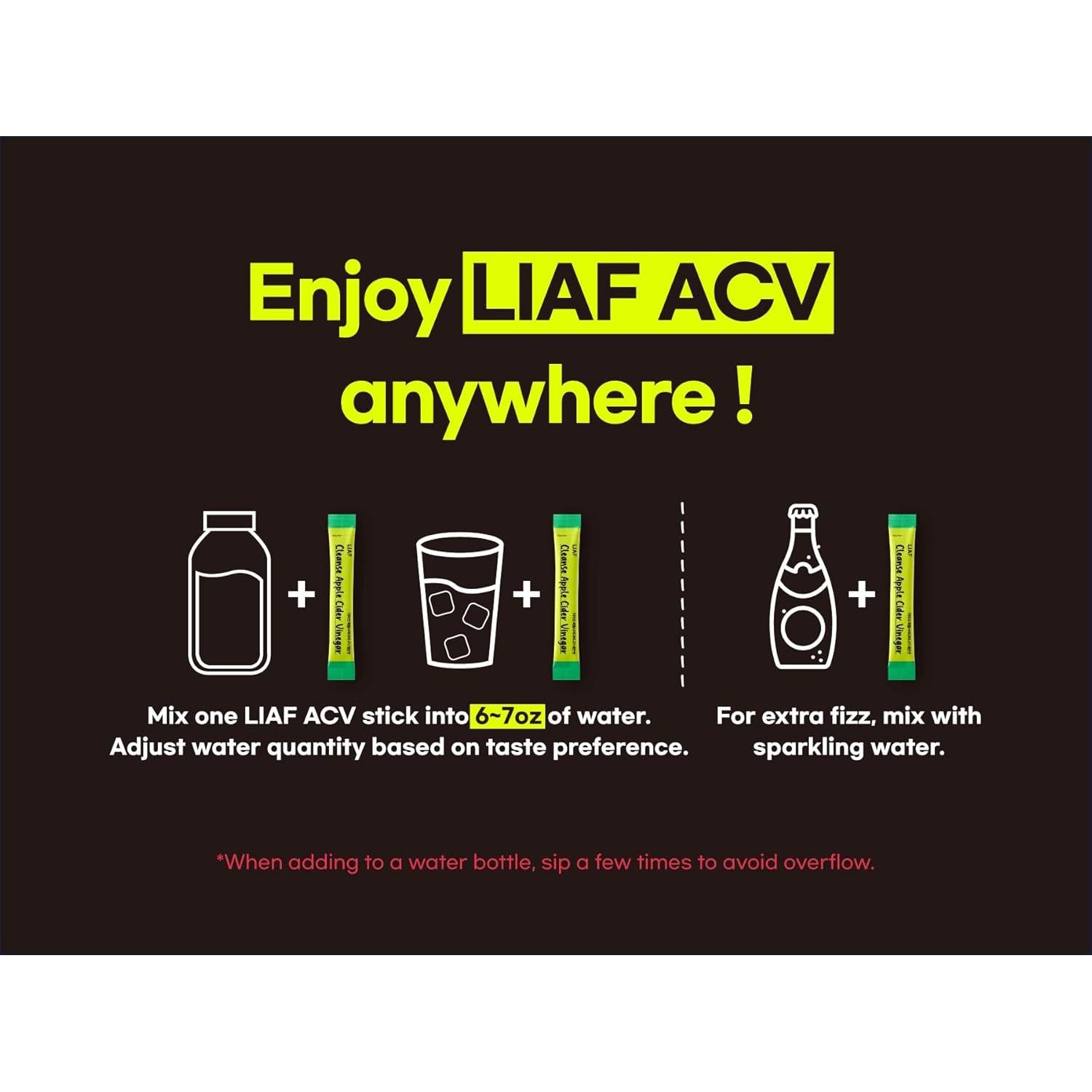 Paquete de Té en Polvo LIAF de Sidra de Manzana Sin Azúcar 10 Unidades