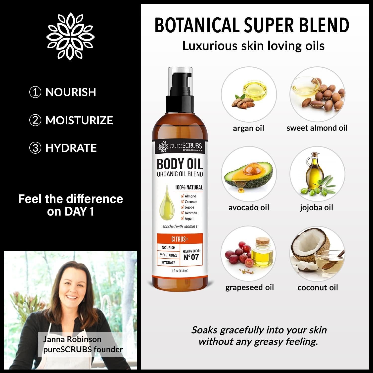 Aceite Corporal en Spray PureSCRUBS Cítricos 113.4 g Hidratante