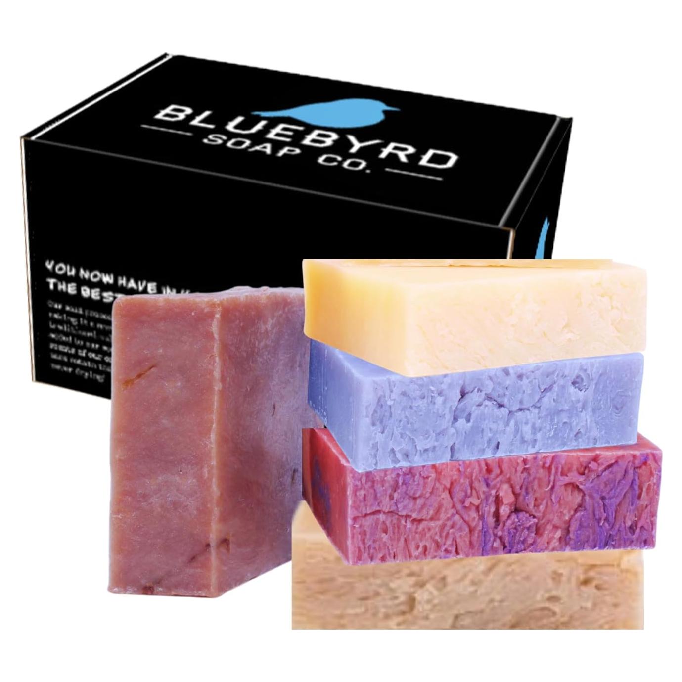 Juego de Jabones Florales Bluebyrd para Mujeres - 5 Barras Naturales