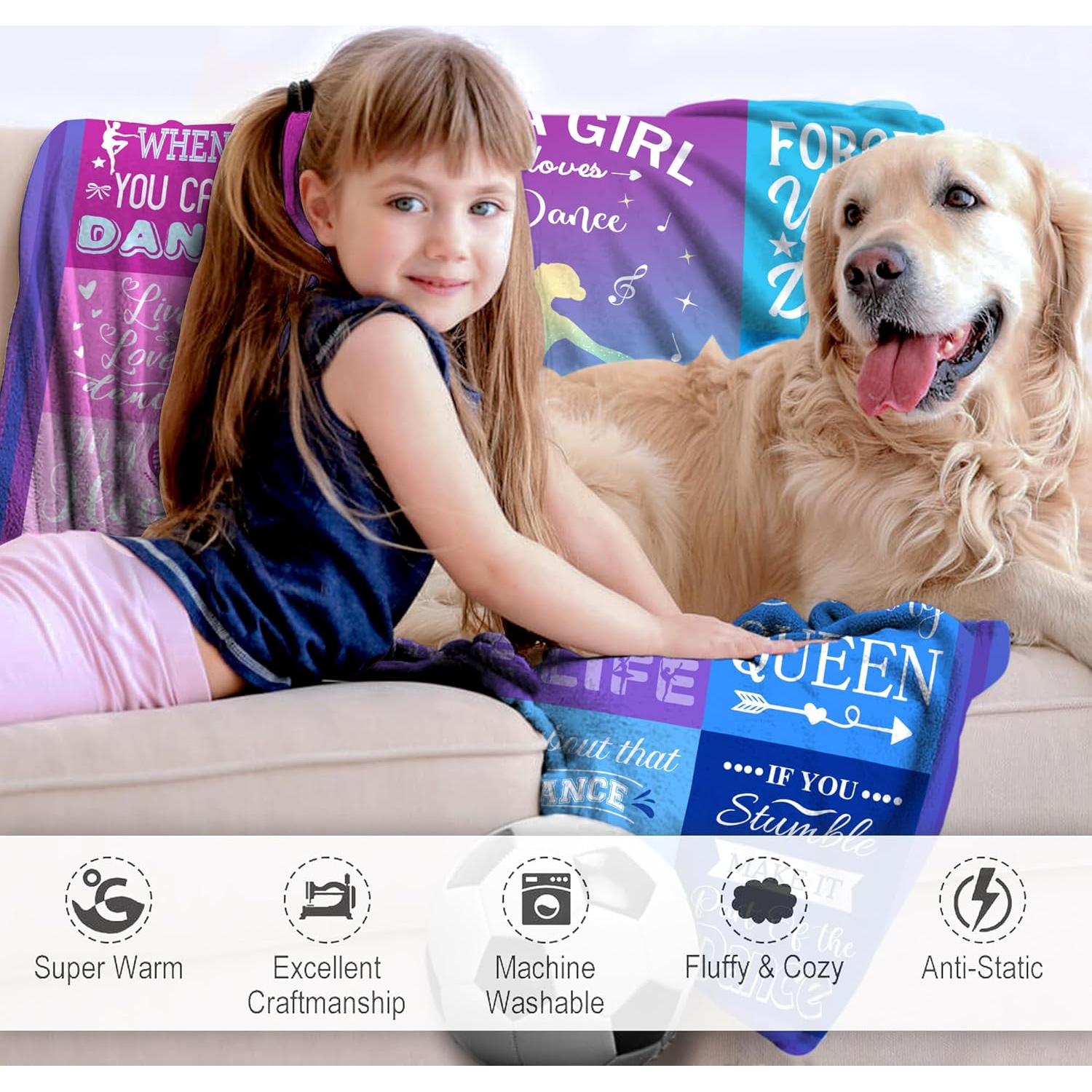 Manta de Danza Franela COLDRICH 127x102cm Suave y Cálida