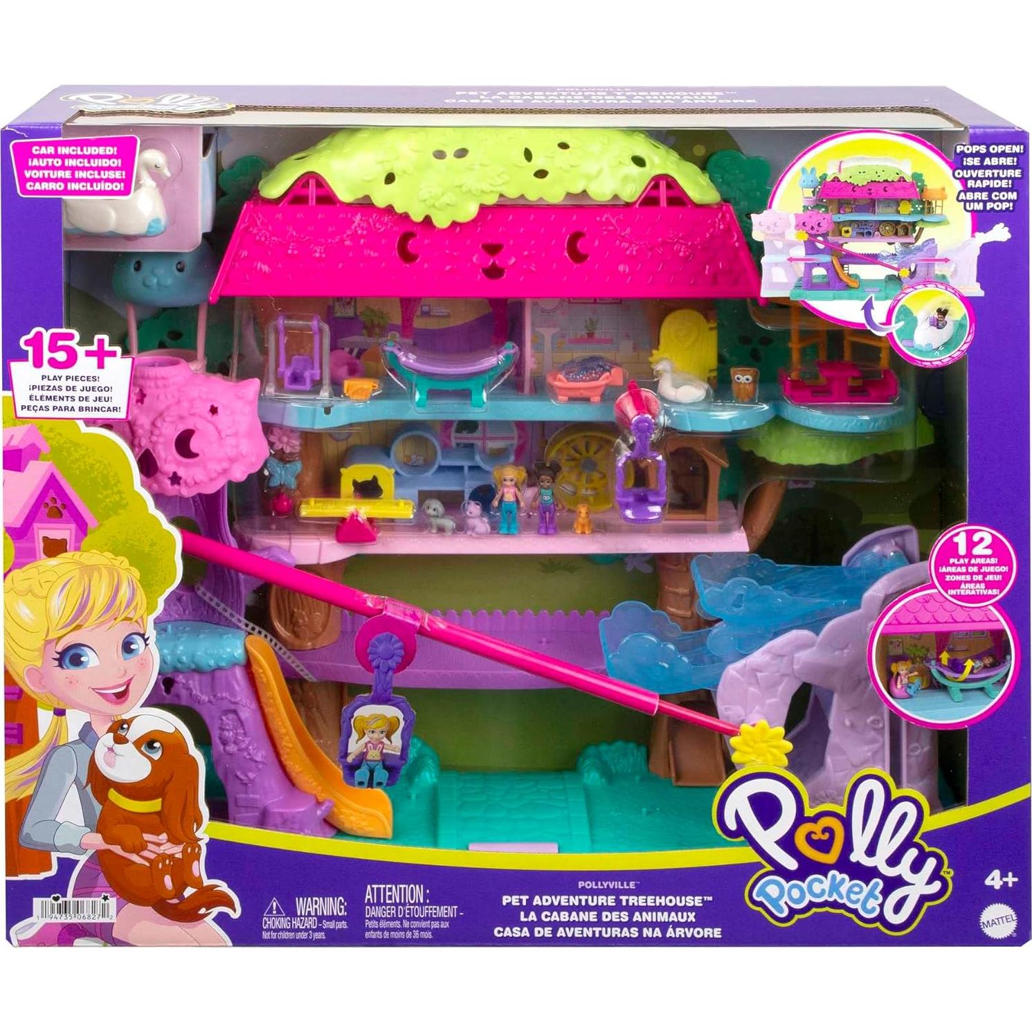 Casa de Muñecas Polly Pocket Aventura para Mascotas 5 Pisos