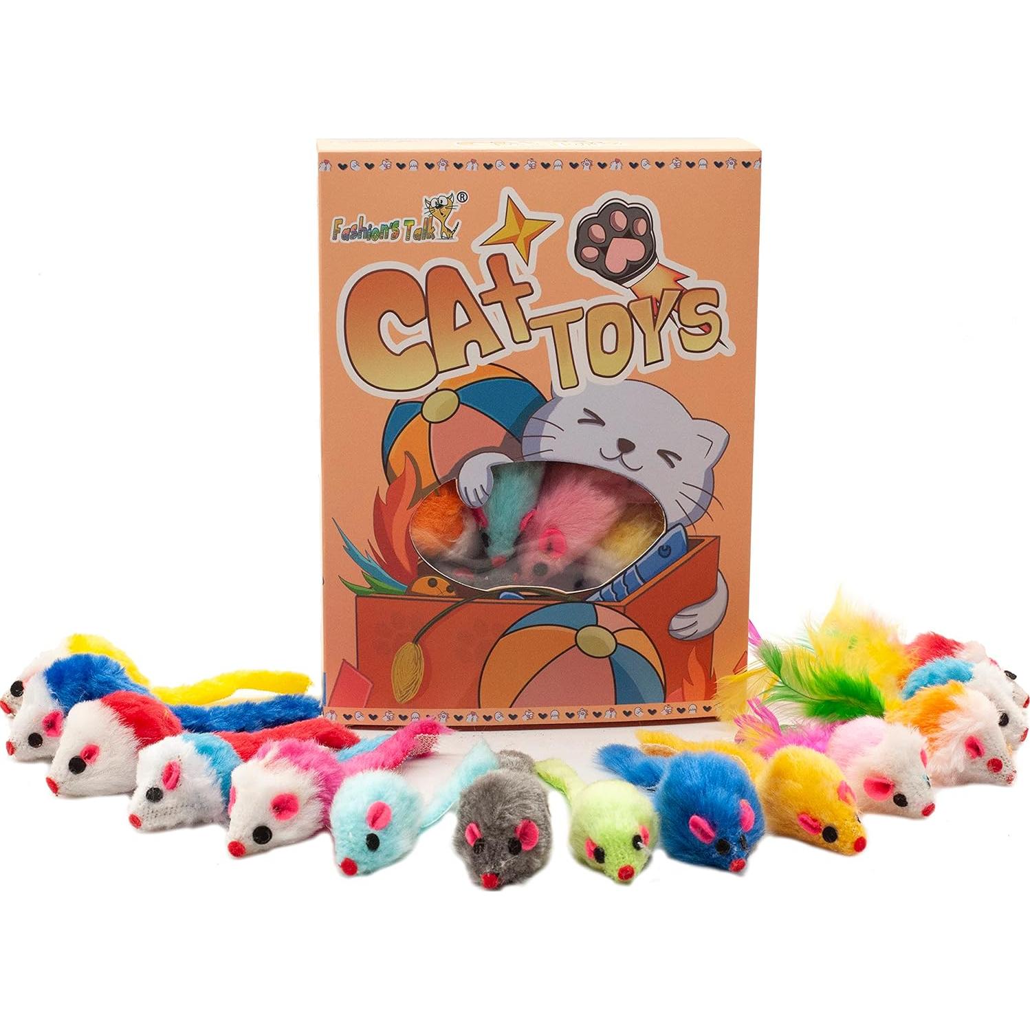 Juguetes para Gatos Charla de Moda 48 Ratones de Peluche