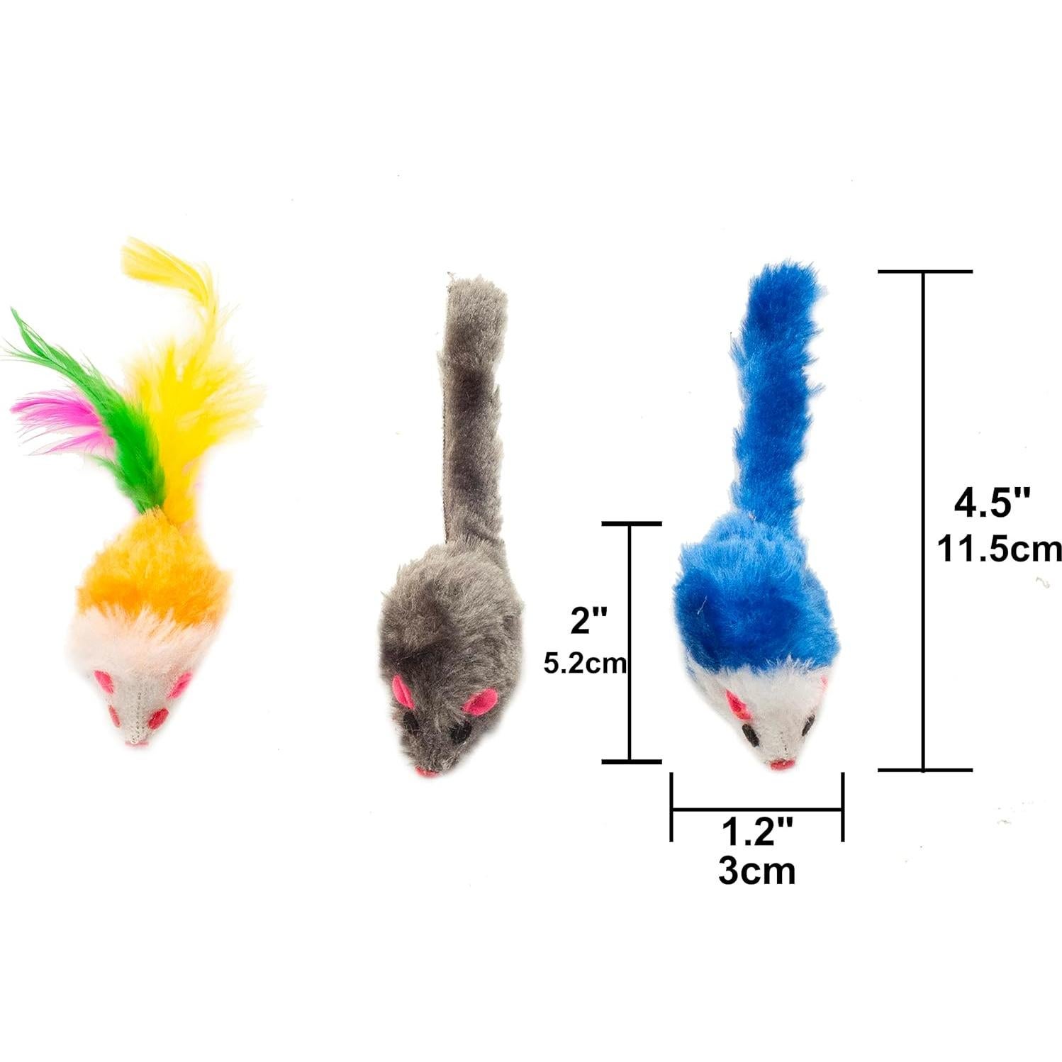 Juguetes para Gatos Charla de Moda 48 Ratones de Peluche