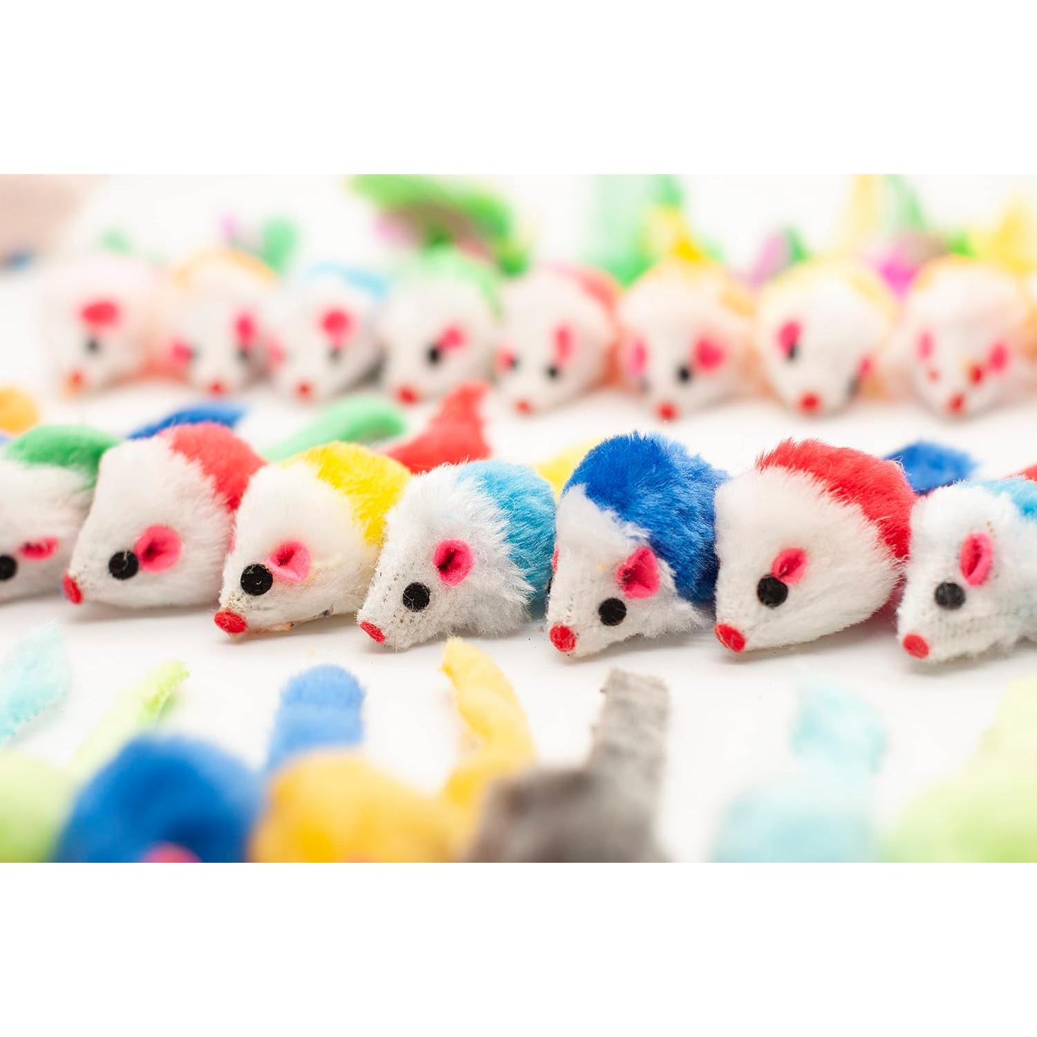 Juguetes para Gatos Charla de Moda 48 Ratones de Peluche