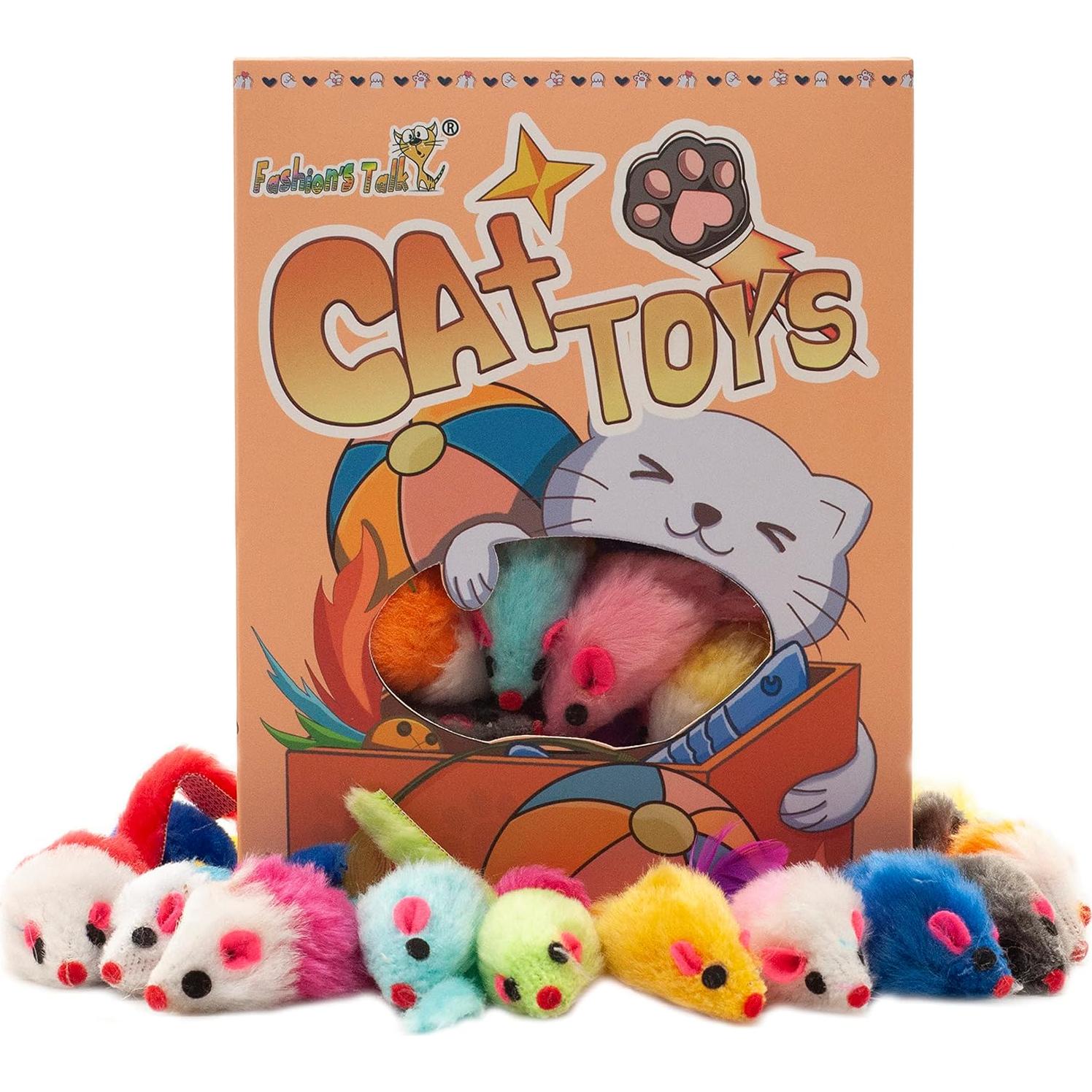 Juguetes para Gatos Charla de Moda 48 Ratones de Peluche