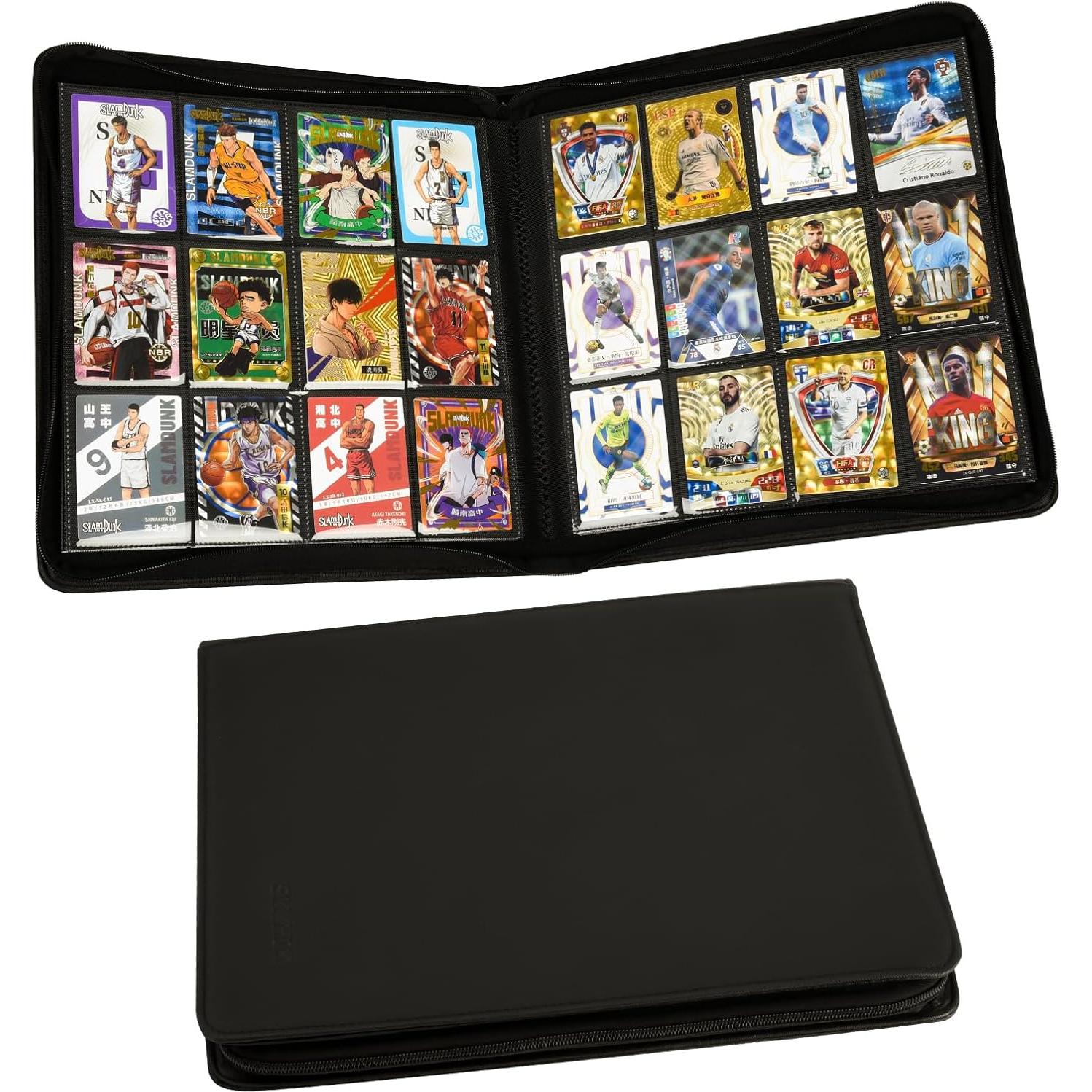 Carpeta de Cartas SKYHJK Negra para 480 Cartas - 20 Páginas