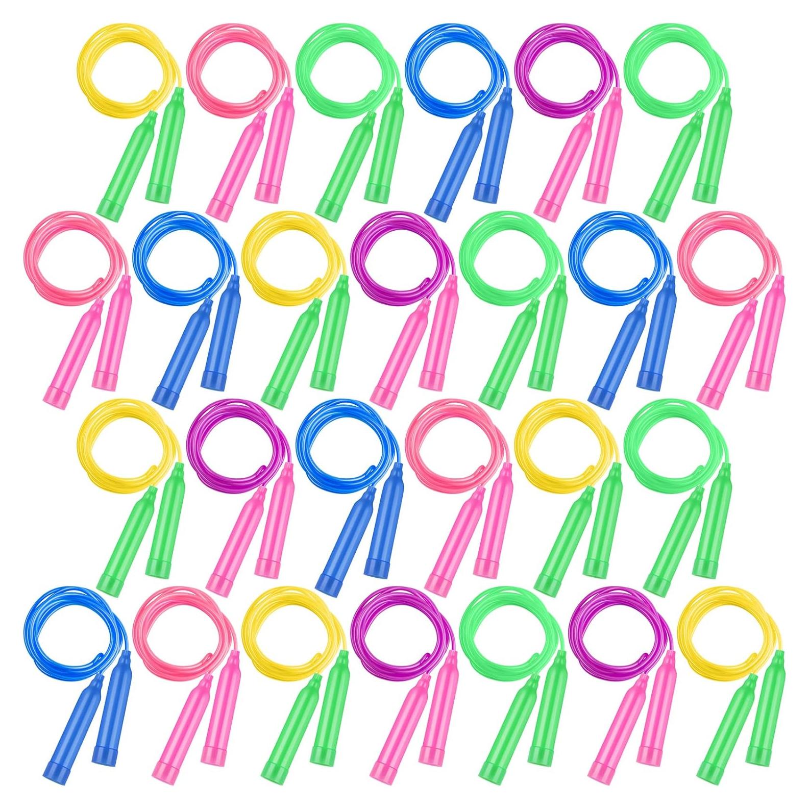 Cuerdas para Saltar Ajustables Elcoho 36 Paquetes 2.2m Niños