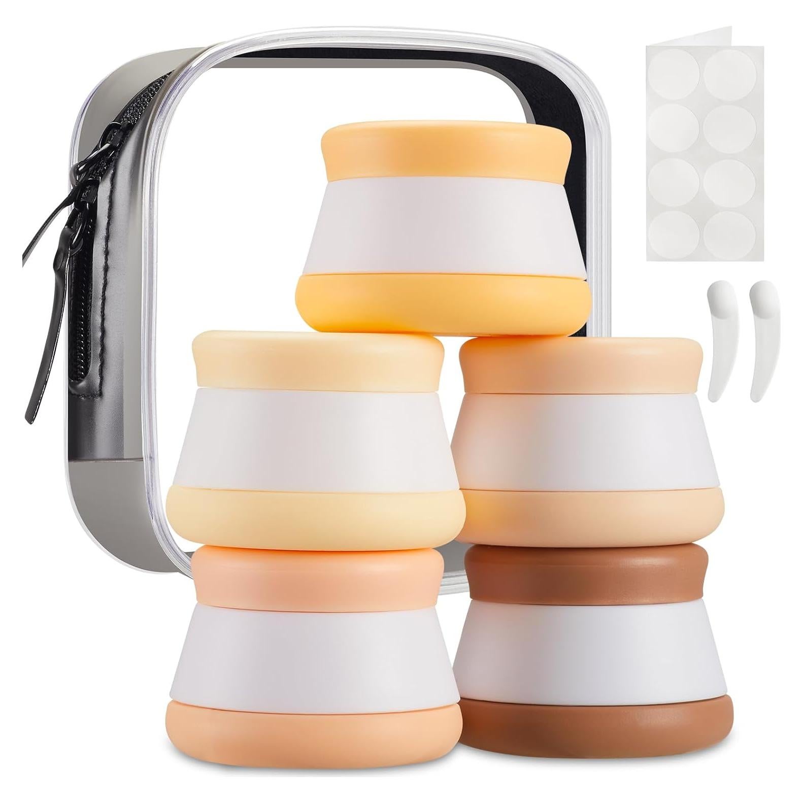 Contenedores de Viaje INSFIT 5PCS Silicona 20ml A Prueba de Fugas