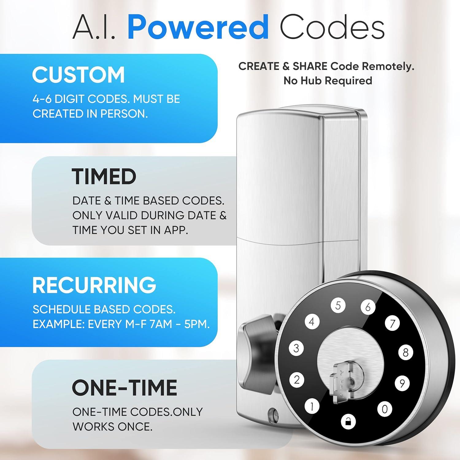 Cerradura Inteligente Sifely de Perno para Puerta Principal Plata